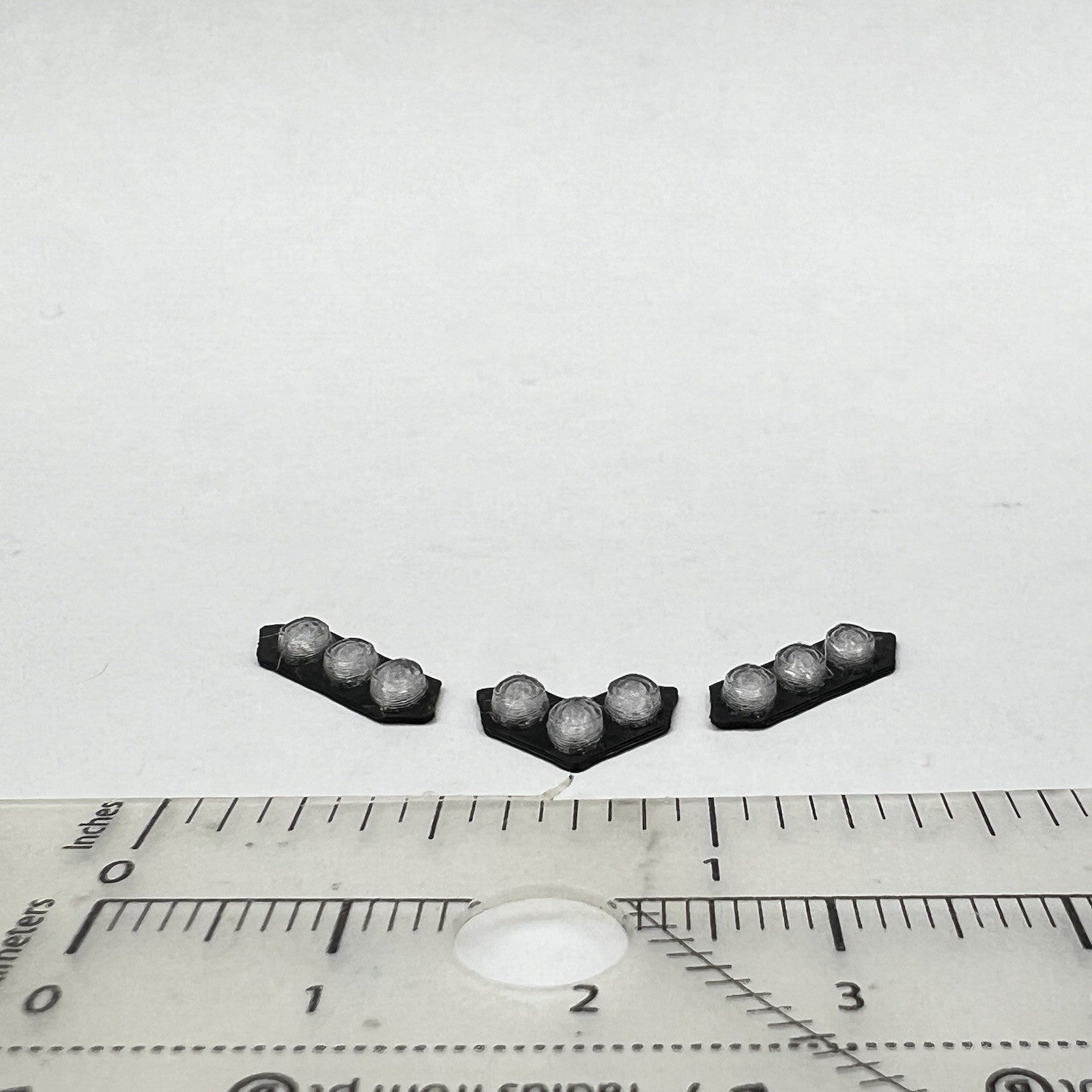 3 Pack 1/64 Clear Split Vision SLR Lightbar Fire Truck Ladder Code 3 Kitbash3