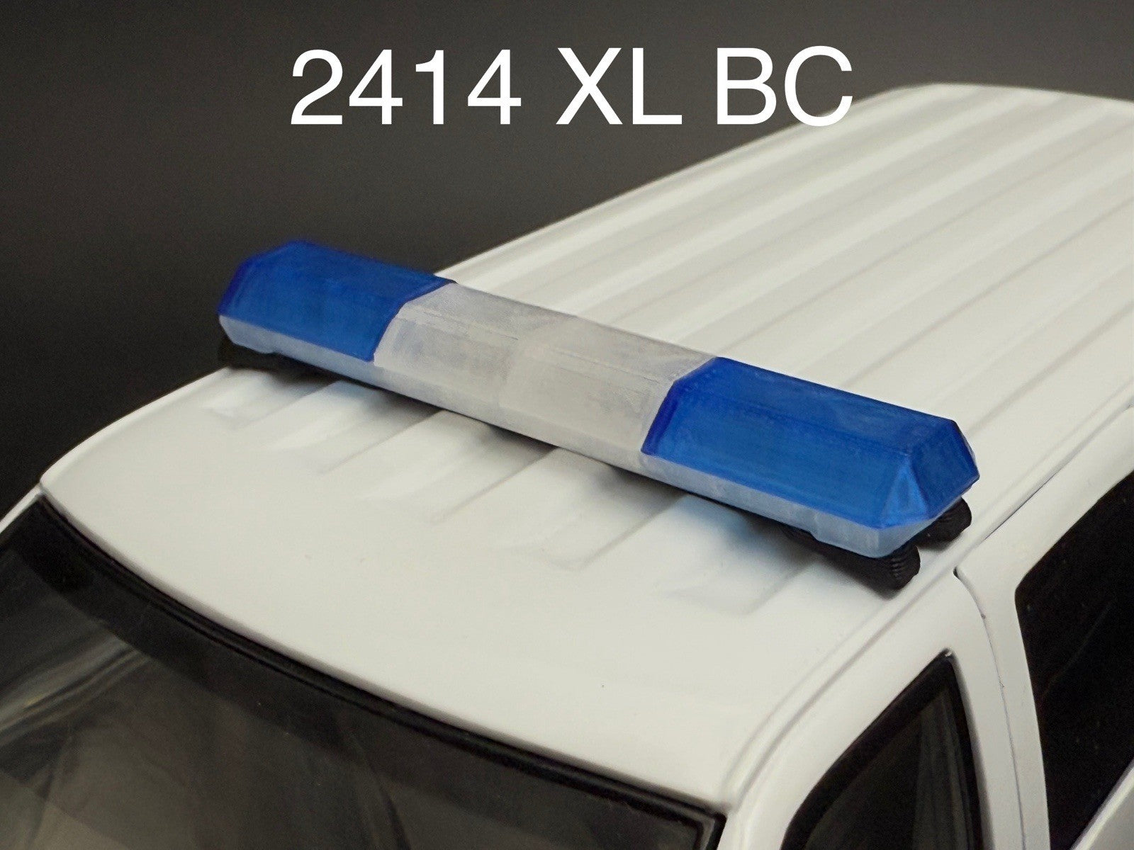 1/24 25 Scale Blue Clear Code 3 MX7000 XL Lightbar Police Fire Truck Width 58”0