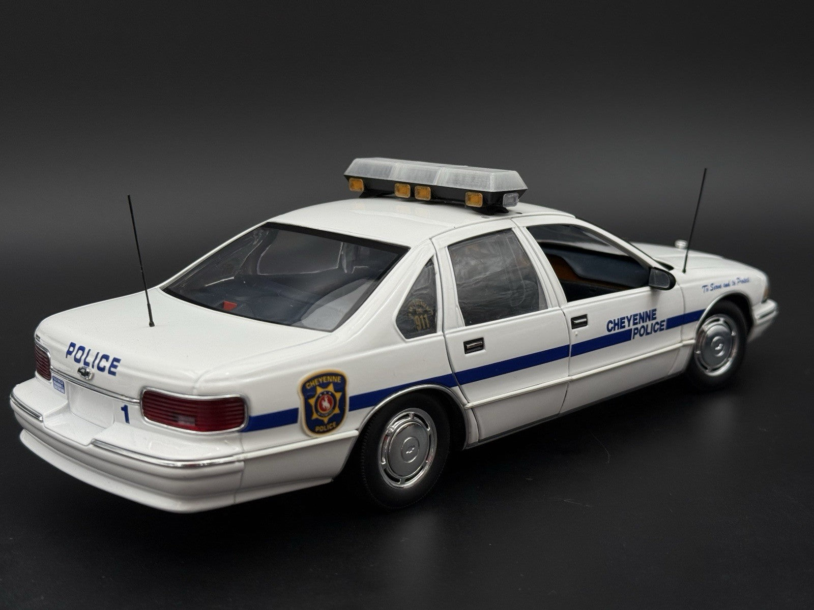 1/18 Scale Model Clear Streethawk Lightbar Police 1859ClearC11