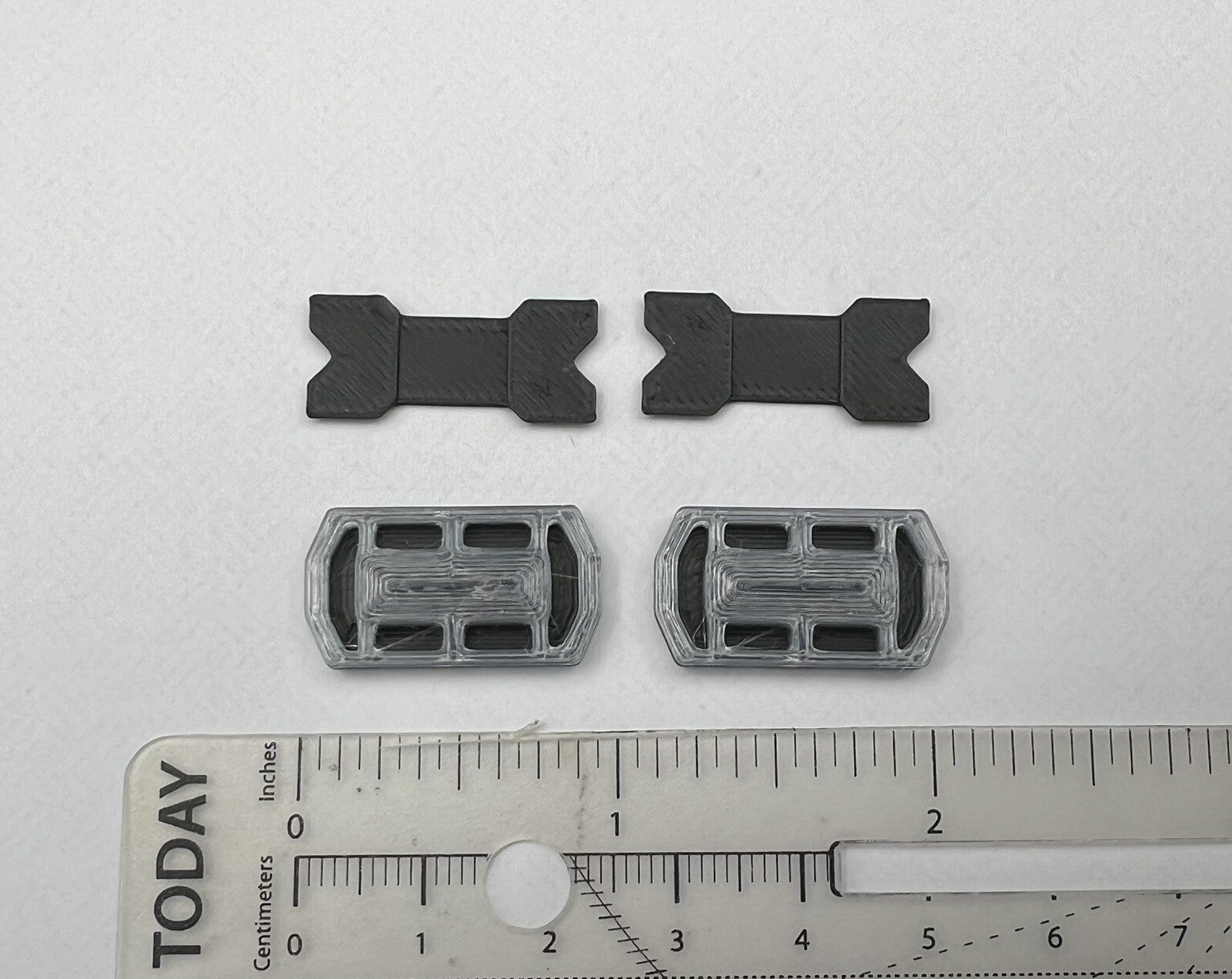 2 Pack 1/24 25 Mini Code 3 2700 Lightbar Black Top Cover Police Sheriff Fire10