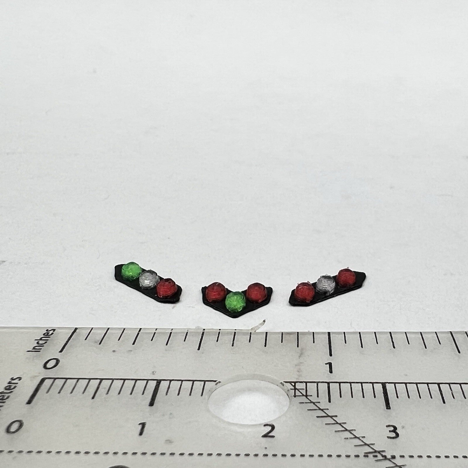 3 Pack 1/87 HO Scale Chicago Fire CFD Green Red Split Vision SLR Lightbar Truck3