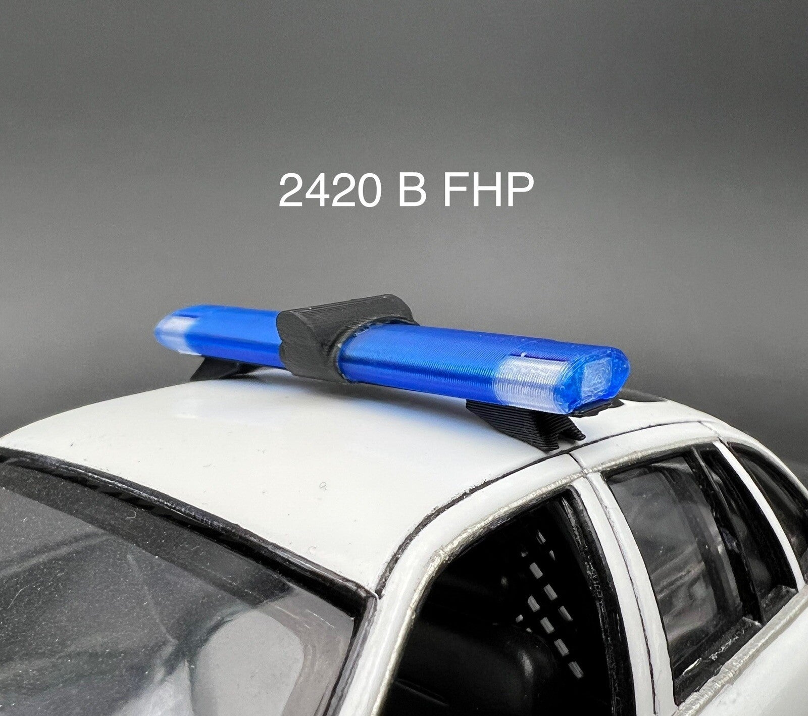 1/24 25 LED Ready Jetsonic Lightbar Blue Clear FHP Florida Highway Patrol Police0