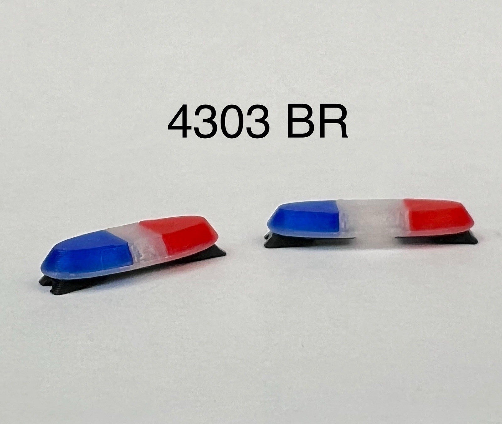 2 Pack 1/43 Blue Red SUV + Sedan Vista Lightbar Greenlight Police Sheriff Fire0