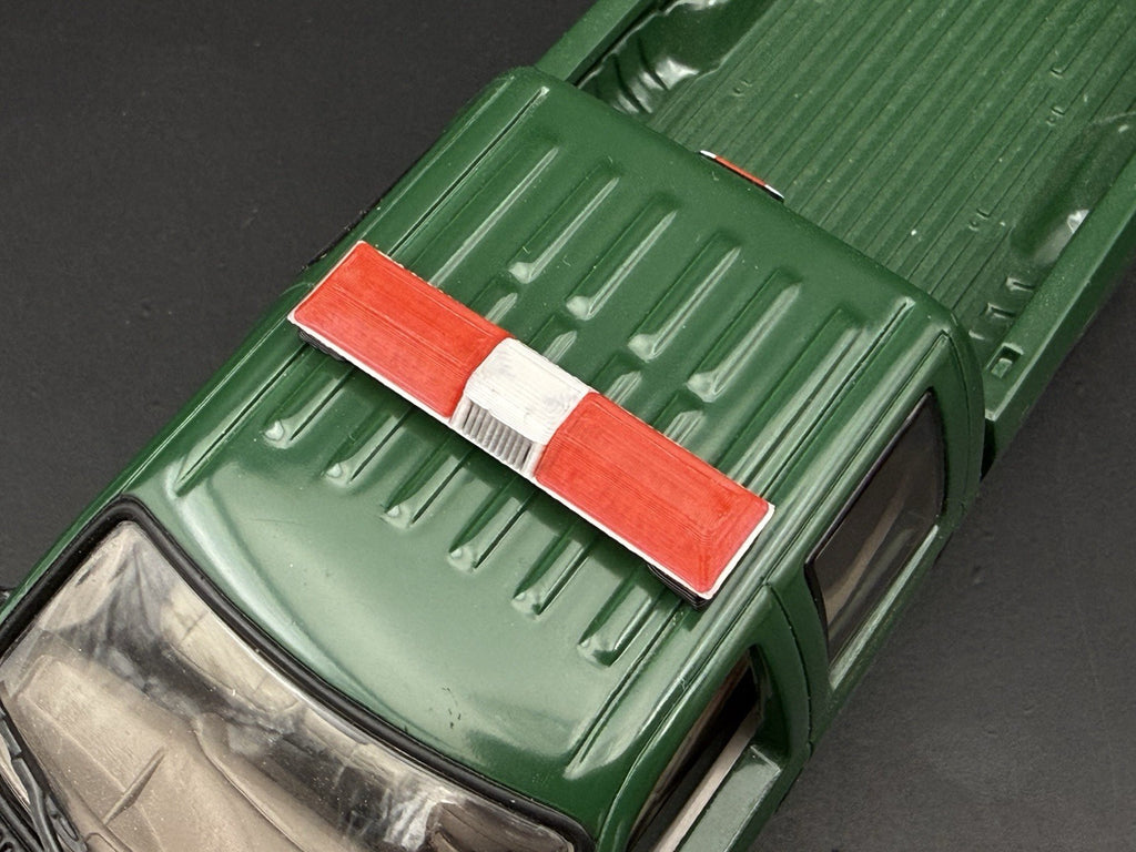 1/32 Red Chrome Code 3 LP6000 Lightbar Police Fire 3207ChromeR2