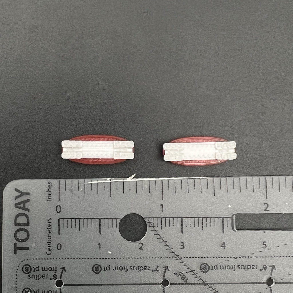 2-Pack 1/64 Scale Model Red Federal Vista Lightbar Police Car Fire 6412R5