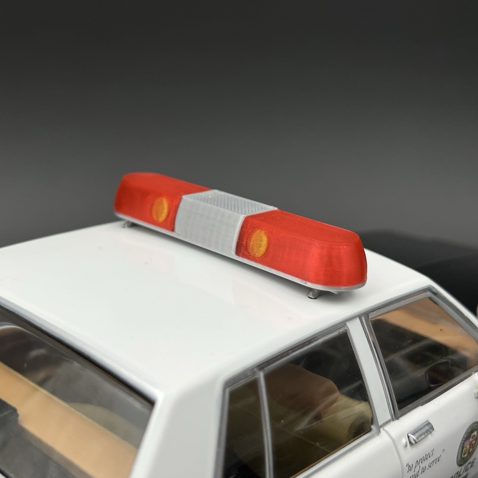 1/18 Red Whelen 80H 90H 8000 Lightbar Police Sheriff Fire Highway Patrol2