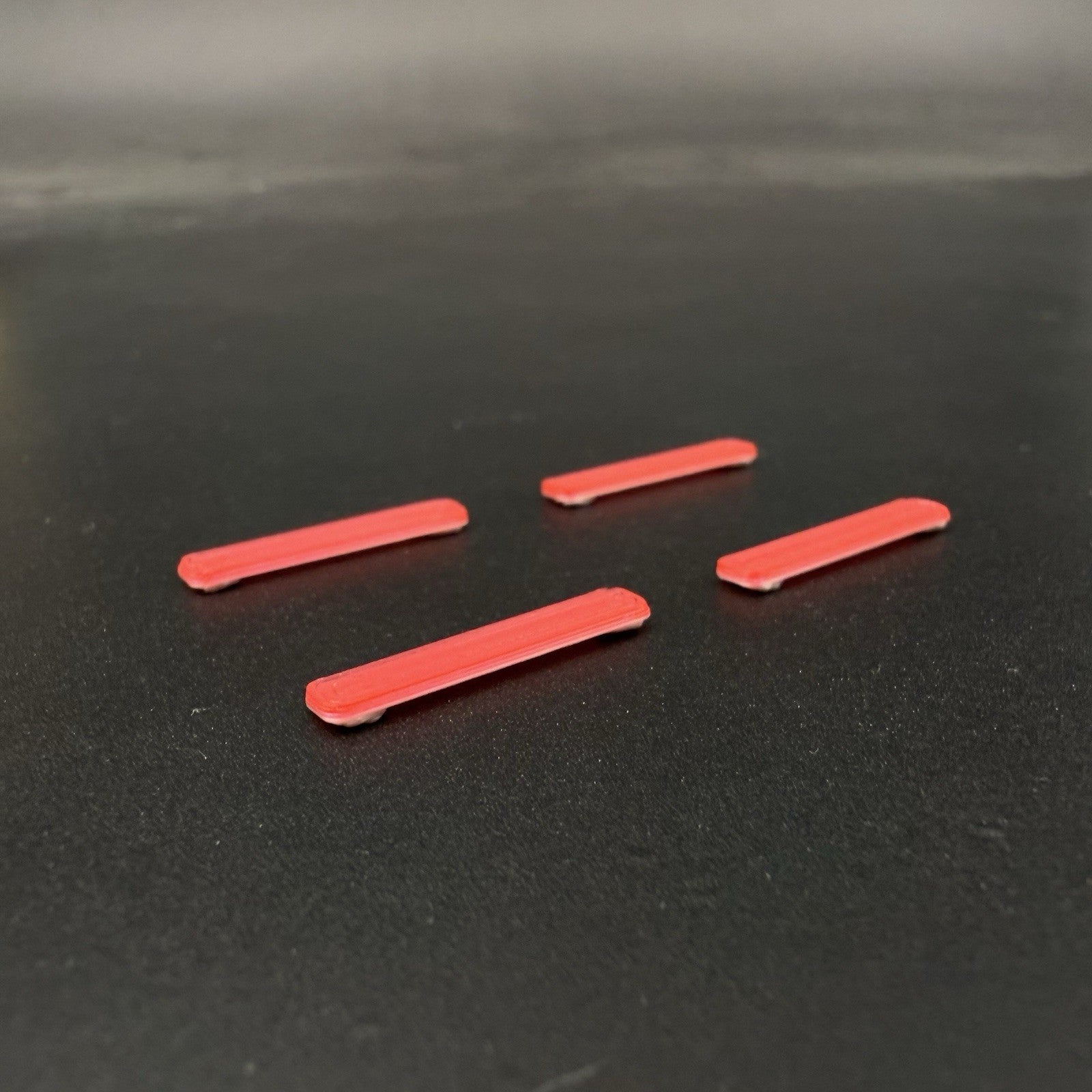 4 Pack 1/87 HO Scale Red LED Style Long Whelen Lightbar Fire Truck Ambulance3