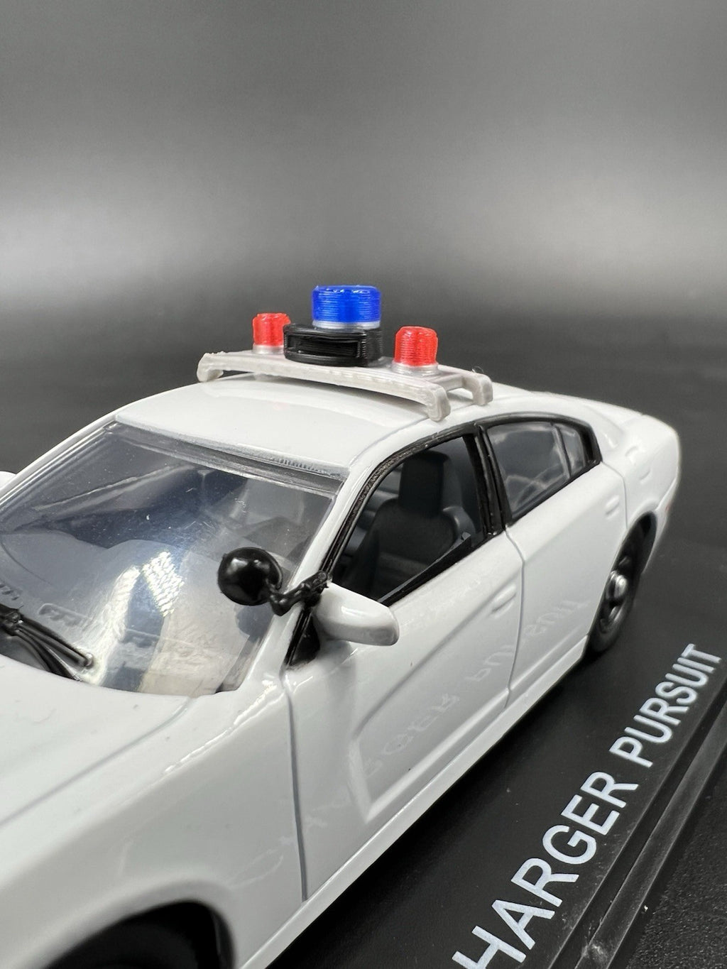 1/43 Vintage Red Beacon Blue Beacon With Siren Speaker Lightbar Police3