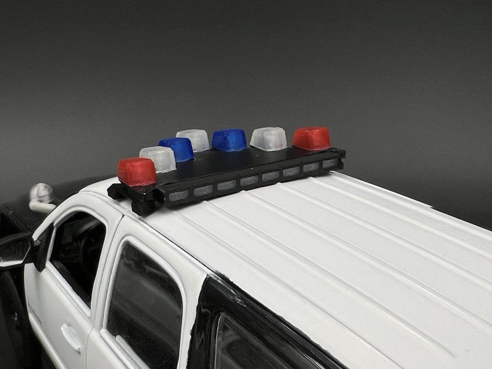 1/24 25 LED Ready Blue Red Federal Signal Vector Vision Lightbar Police LVMPD4