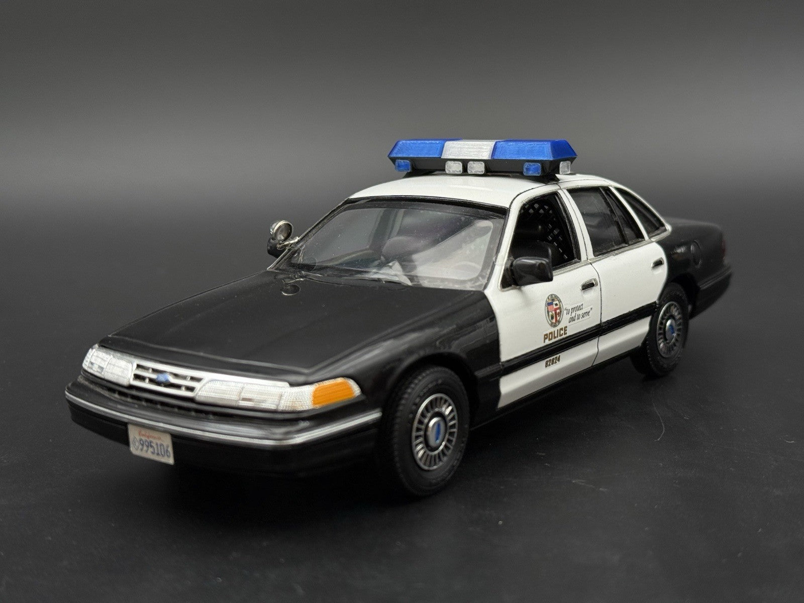 1/24 25 Scale Blue Clear Streethawk Lightbar Police 24643