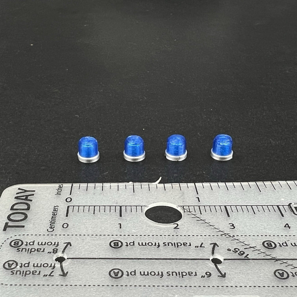 4 Pack 1/50 Blue Vintage Beacon Strobe Light Fire Truck EMS TWH WSI First Gear2