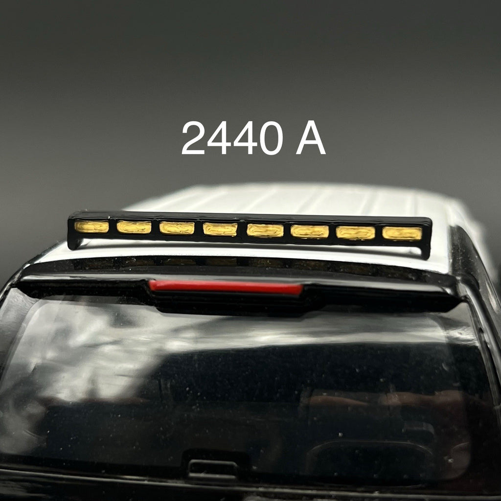 1/24 LED Ready Amber Traffic Advisor Arrow Stick Deck Lightbar Police Sheriff0