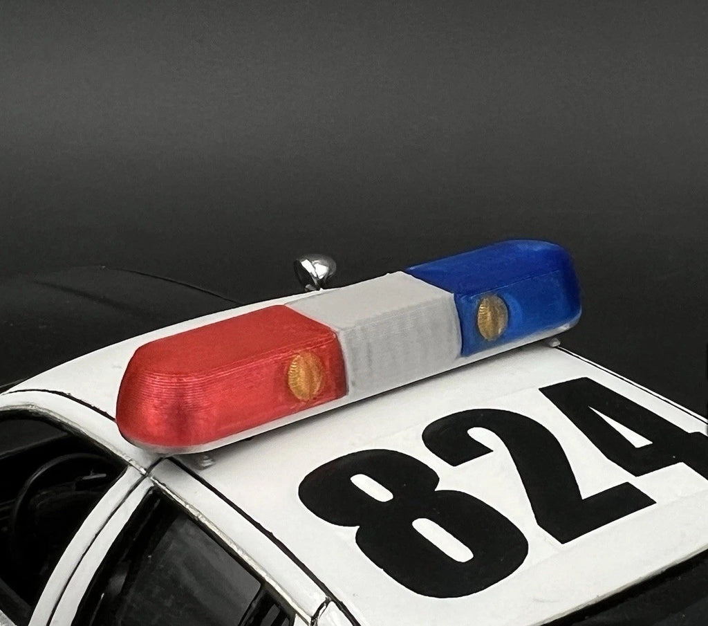 1/24 1/25 Blue Red Whelen 80H 90H 8000 Lightbar Police Sheriff Highway Patrol7