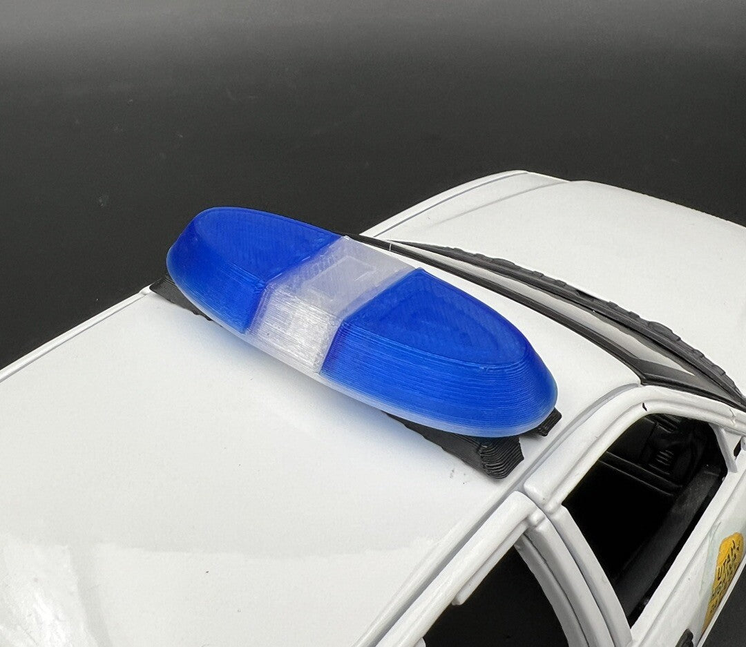 1/18 Blue Federal Signal Vista Lightbar Kentucky Mass State Police Sheriff Fire7