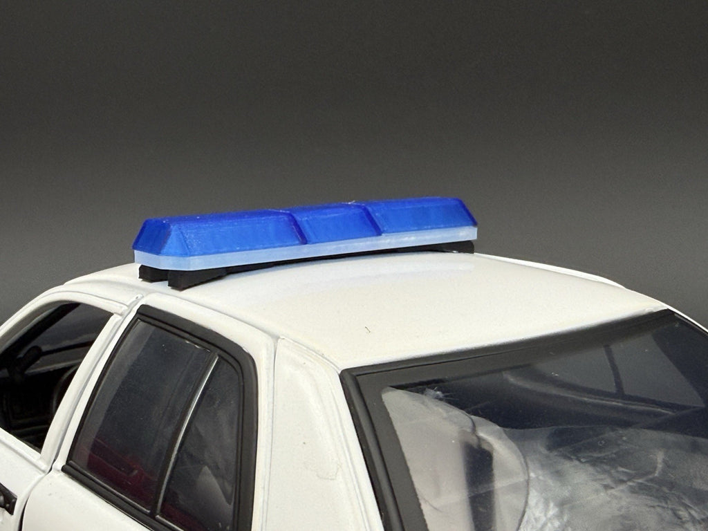 1/18 Scale Model Blue Code 3 Excalibur Lightbar Police 1862B7