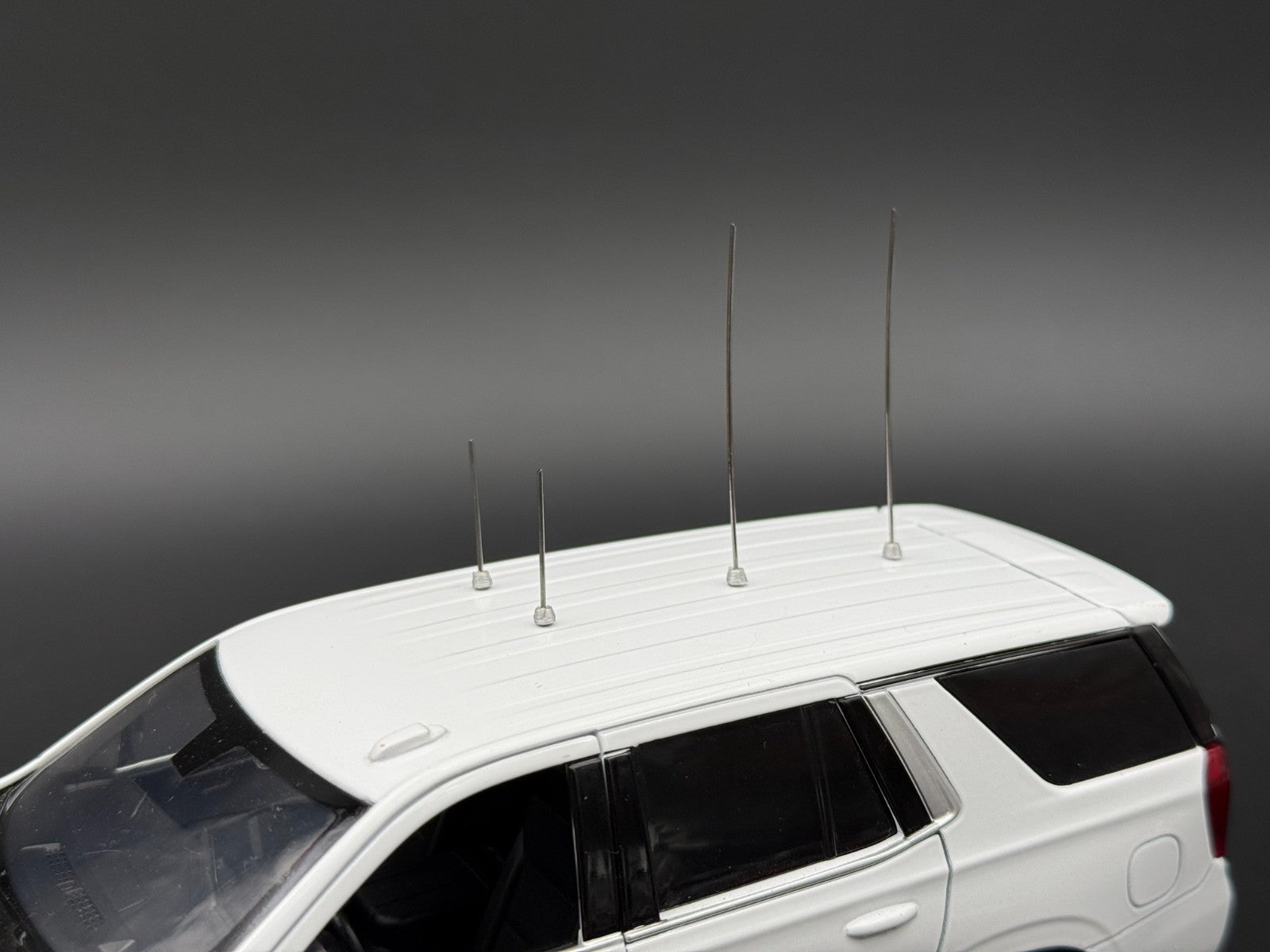 4-Pack 1/18 1/24 Scale Model Metal Antenna For Model Police Cars 1801S7