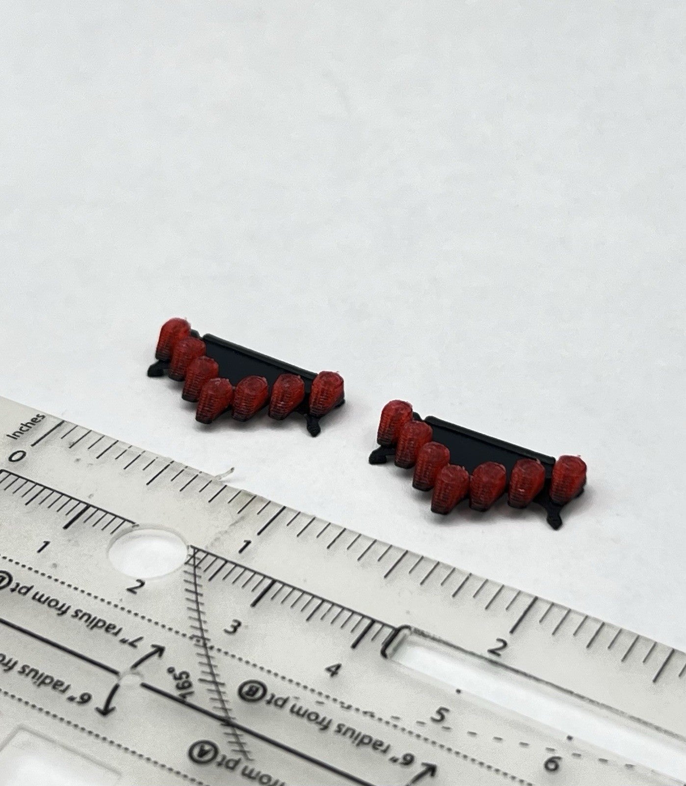 2 Pack 1/64 Red Vector Vision Lightbar Police Sheriff Fire EMS State Patrol18