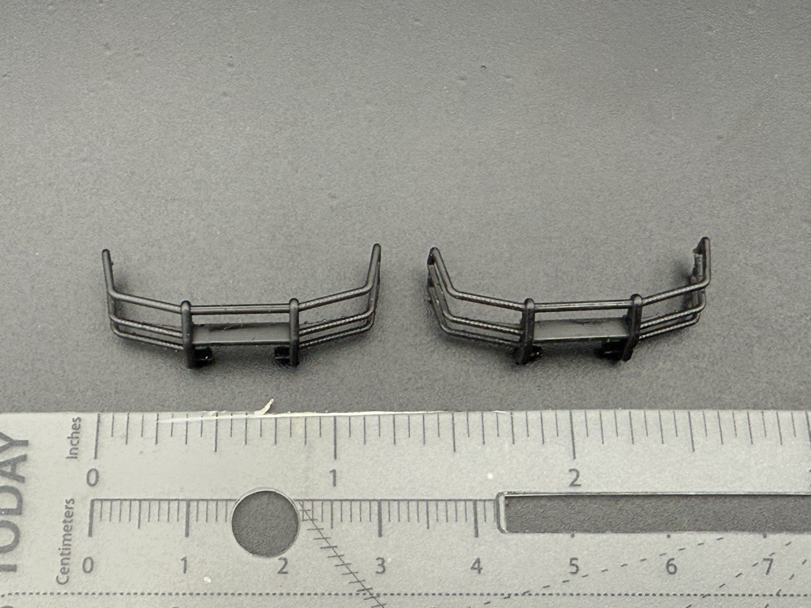 2 PACK 1/64 Scale Go Rhino Wrap Around Push Bumper Pushbar For Crown Vic Police1