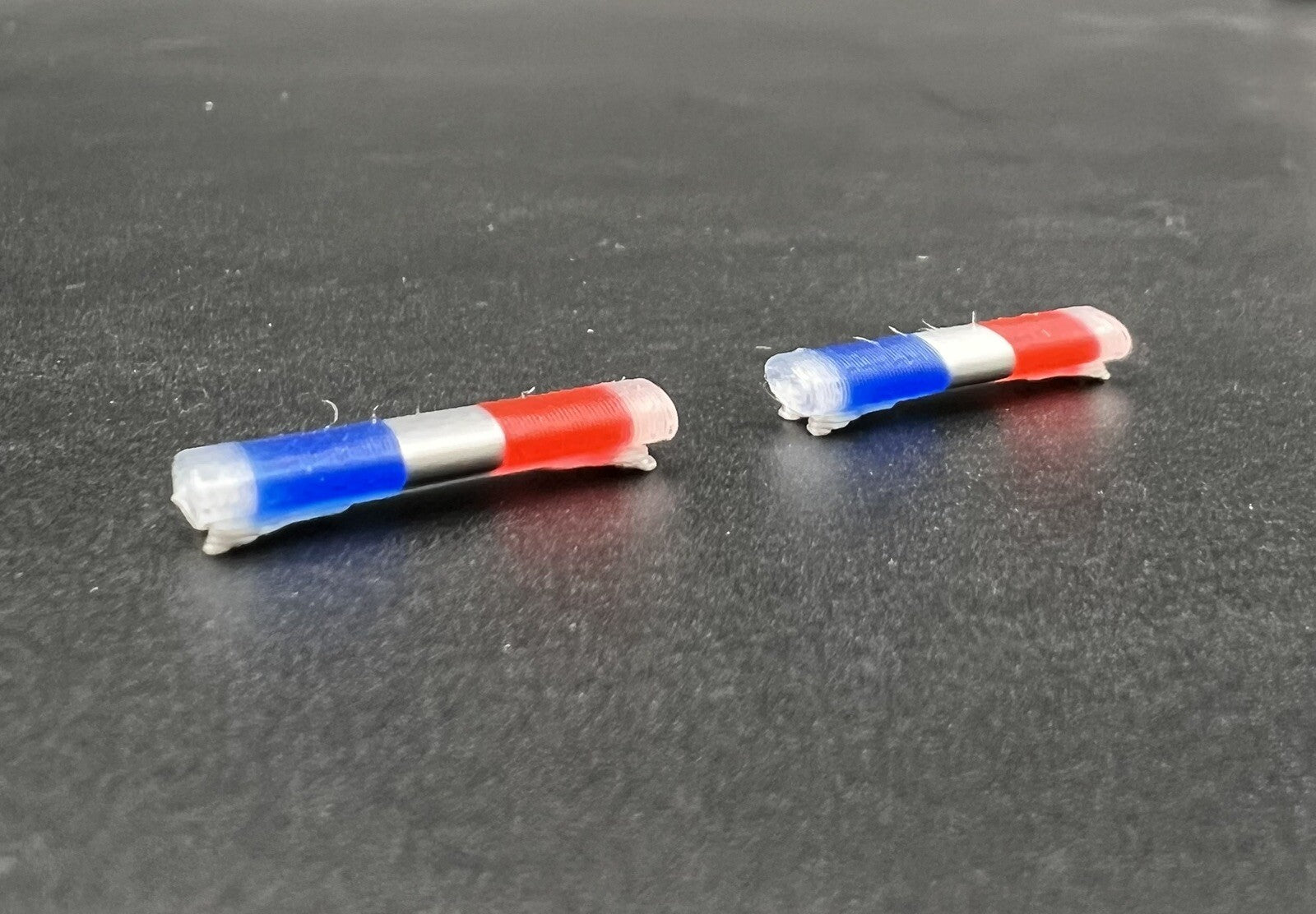 4 Pack 1/87 Blue Clear Red Chrome Federal Signal Aerodynic Lightbar Police6