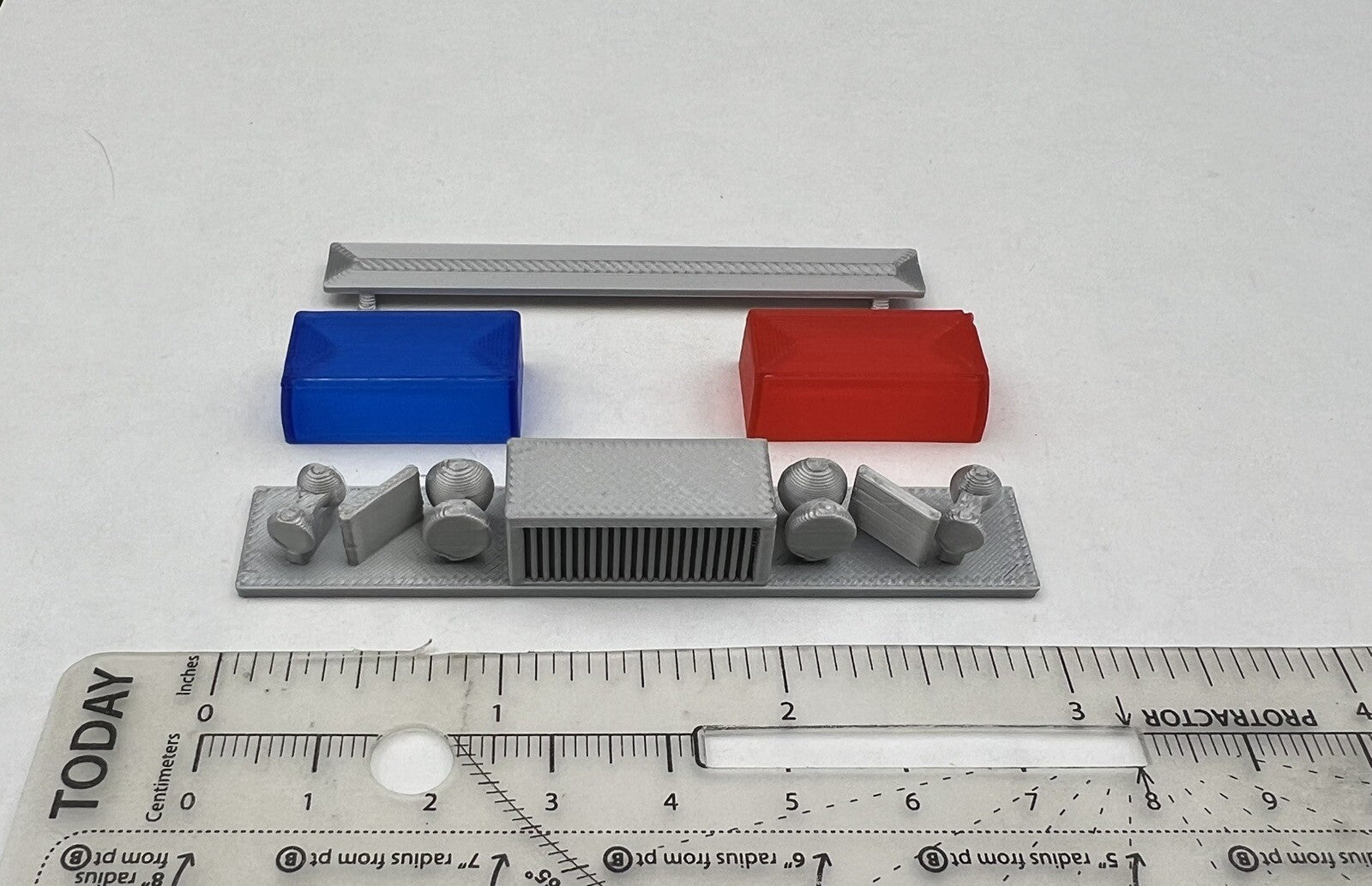1/18 Blue Red Federal Signal Twinsonic Lightbar Police Sheriff Highway Patrol2