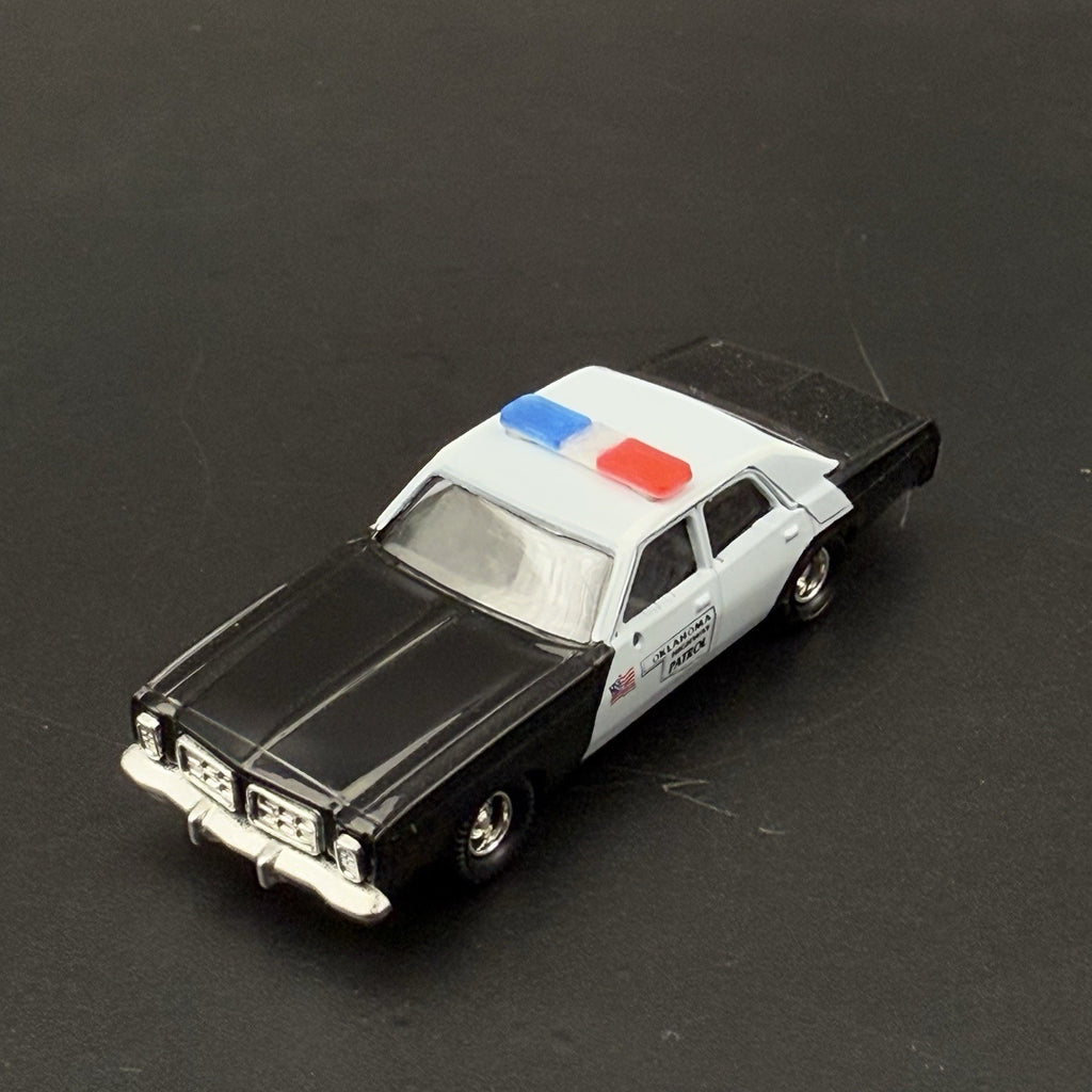 4-Pack 1/87 HO Scale Blue Clear Red LED Style Whelen Lightbar Police Car 8701BCR7