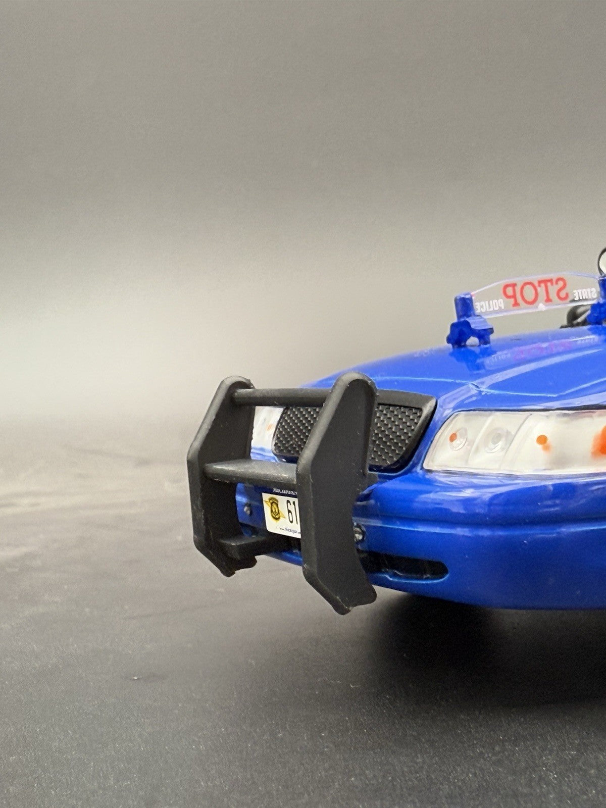 1/24 25 Go Rhino Push Bumper Pushbar For Motormax Greenlight Crown Vic Police10
