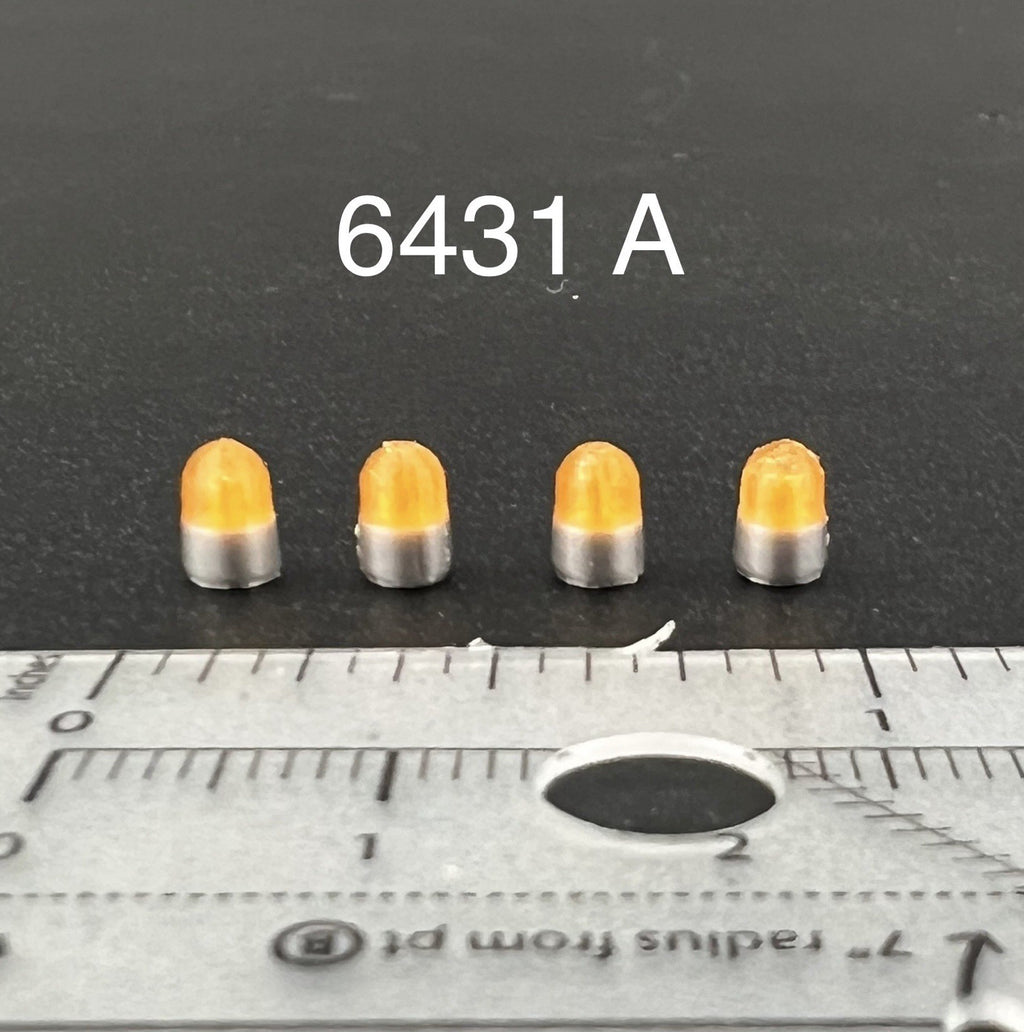 4 Pack 1/64 Vintage Amber Yellow Beacon Ray Lightbar Fire Ambulance Tow Work0