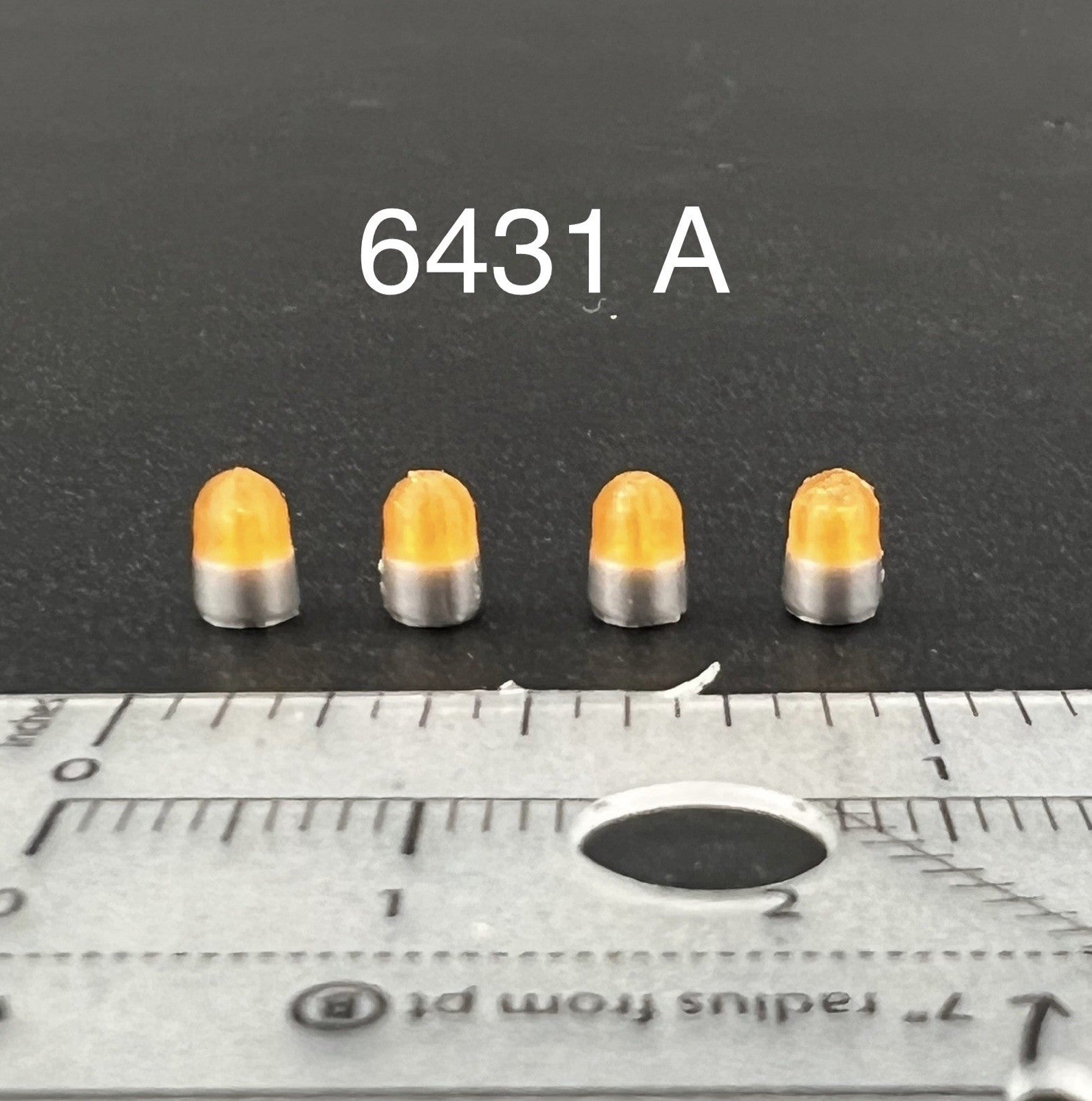 4 Pack 1/64 Vintage Amber Yellow Beacon Ray Lightbar Fire Ambulance Tow Work0