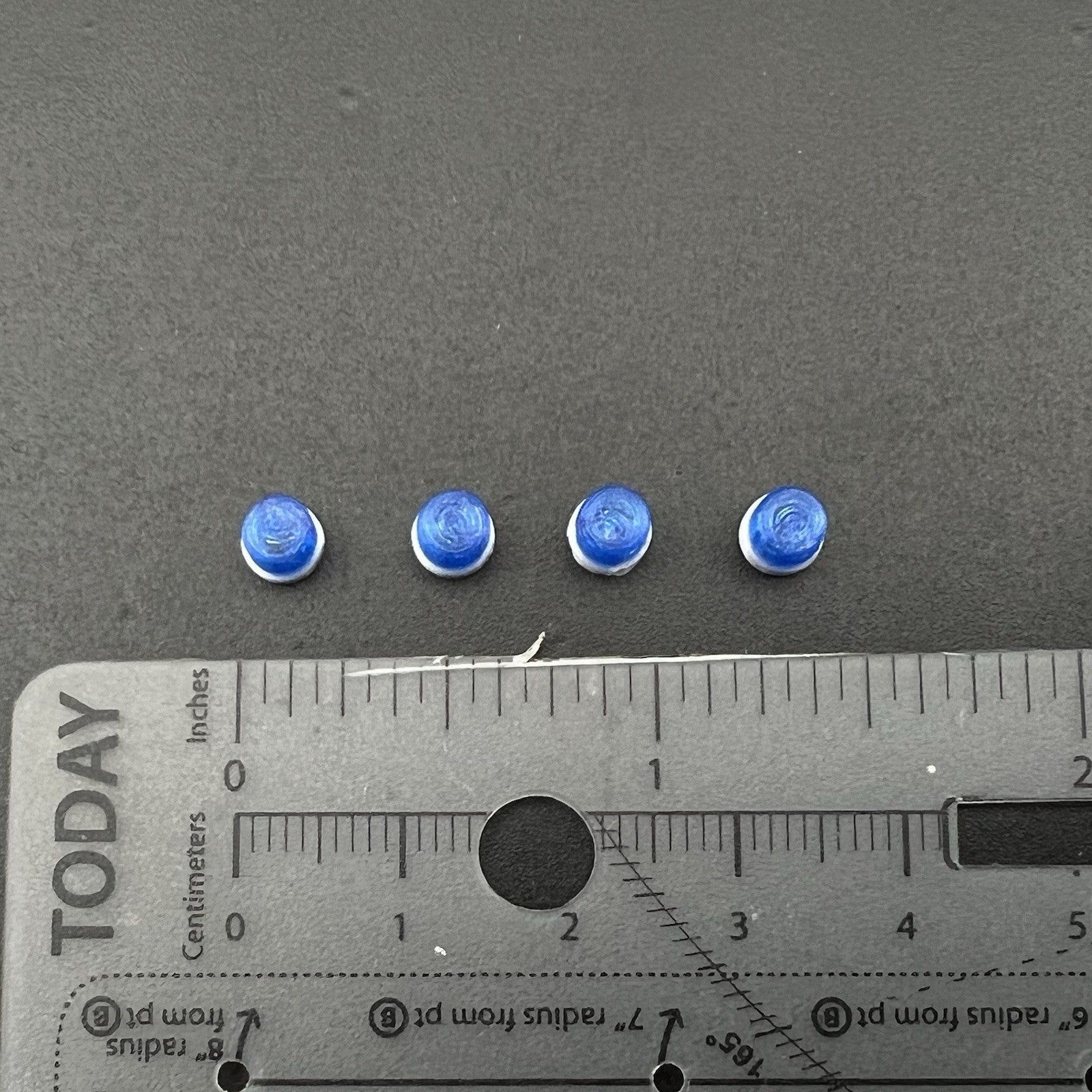 4 Pack 1/50 Blue Vintage Beacon Strobe Light Fire Truck EMS TWH WSI First Gear3