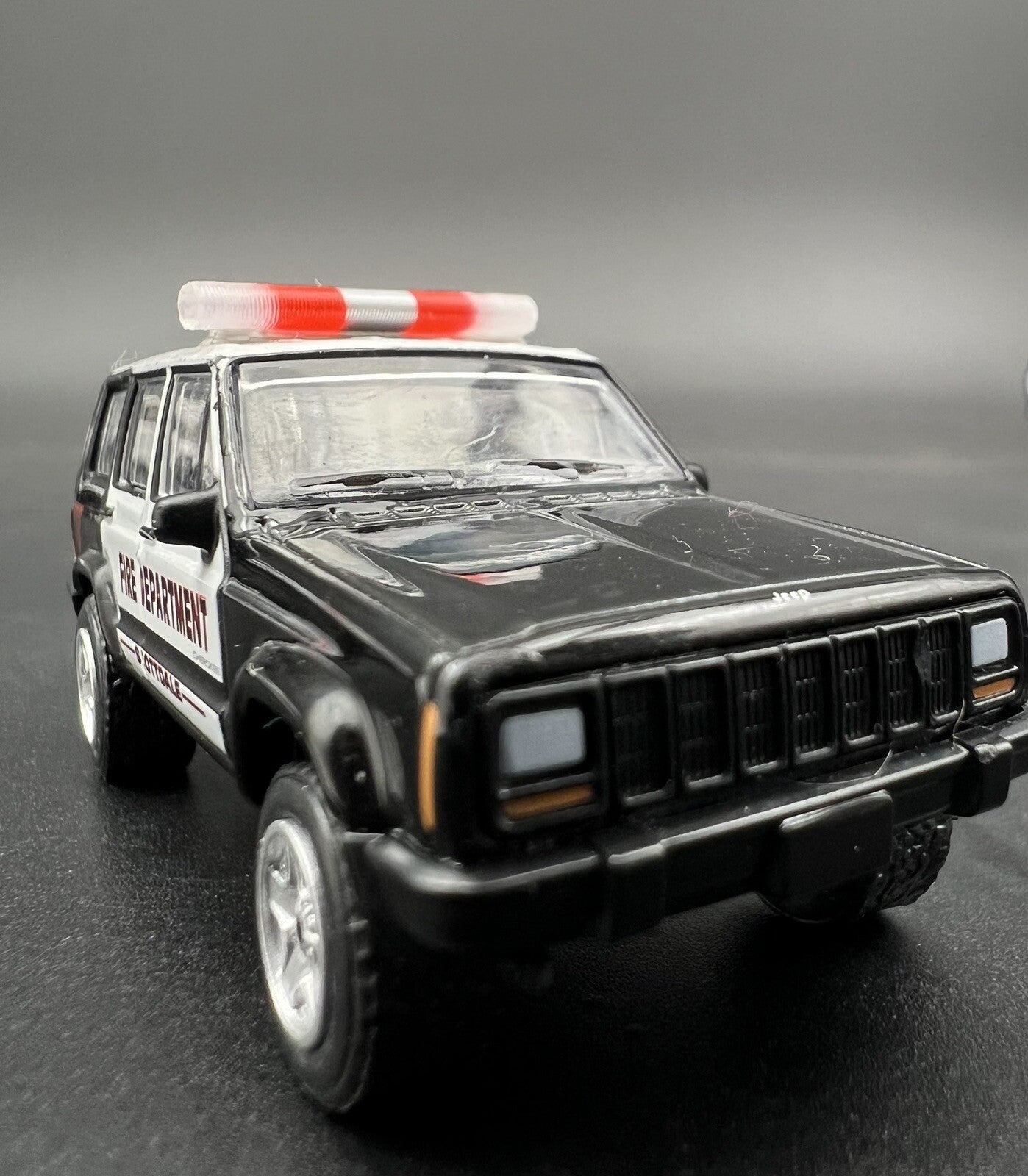 4 Pack 1/87 Clear Red Chrome NYPD Federal Signal Aerodynic Lightbar Police3