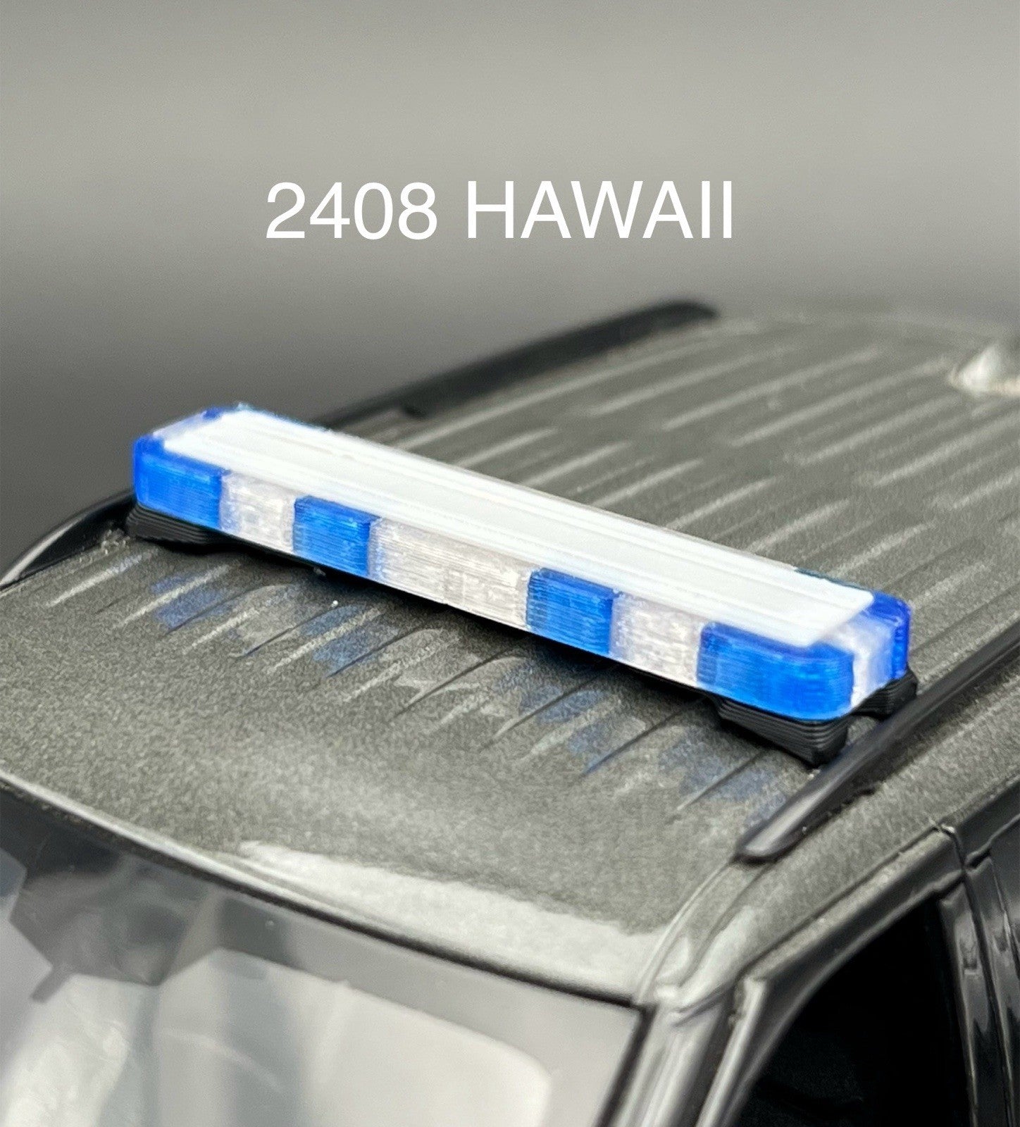 1/24 25 27 LED Ready Whelen Edge Maui Hawaii Honolulu Police Lightbar Blue Clear0