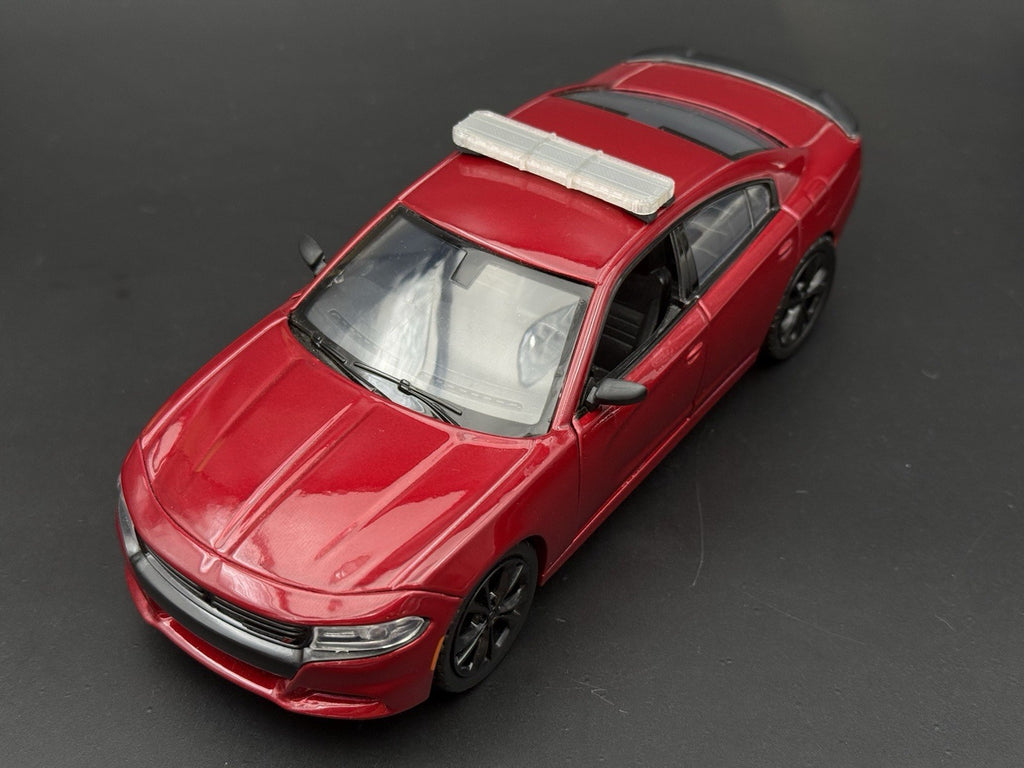 1/24 25 27 Scale LED Ready Whelen Liberty II Lightbar 2-Divider Police 2449C28