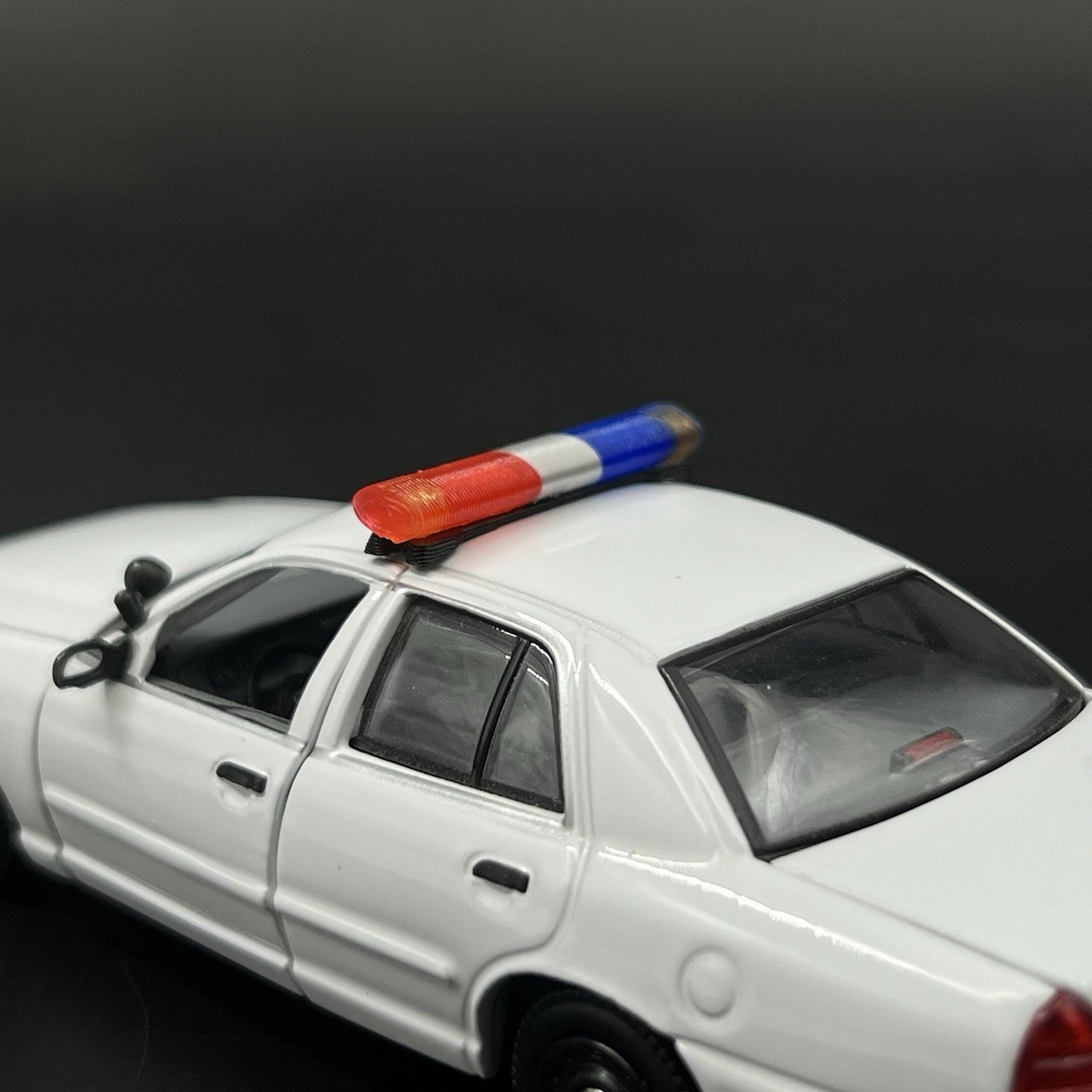 1/43 AeroDynic Lightbar Dukes Of Hazzard Sheriff Blue Red Chrome Police CHP LAPD10