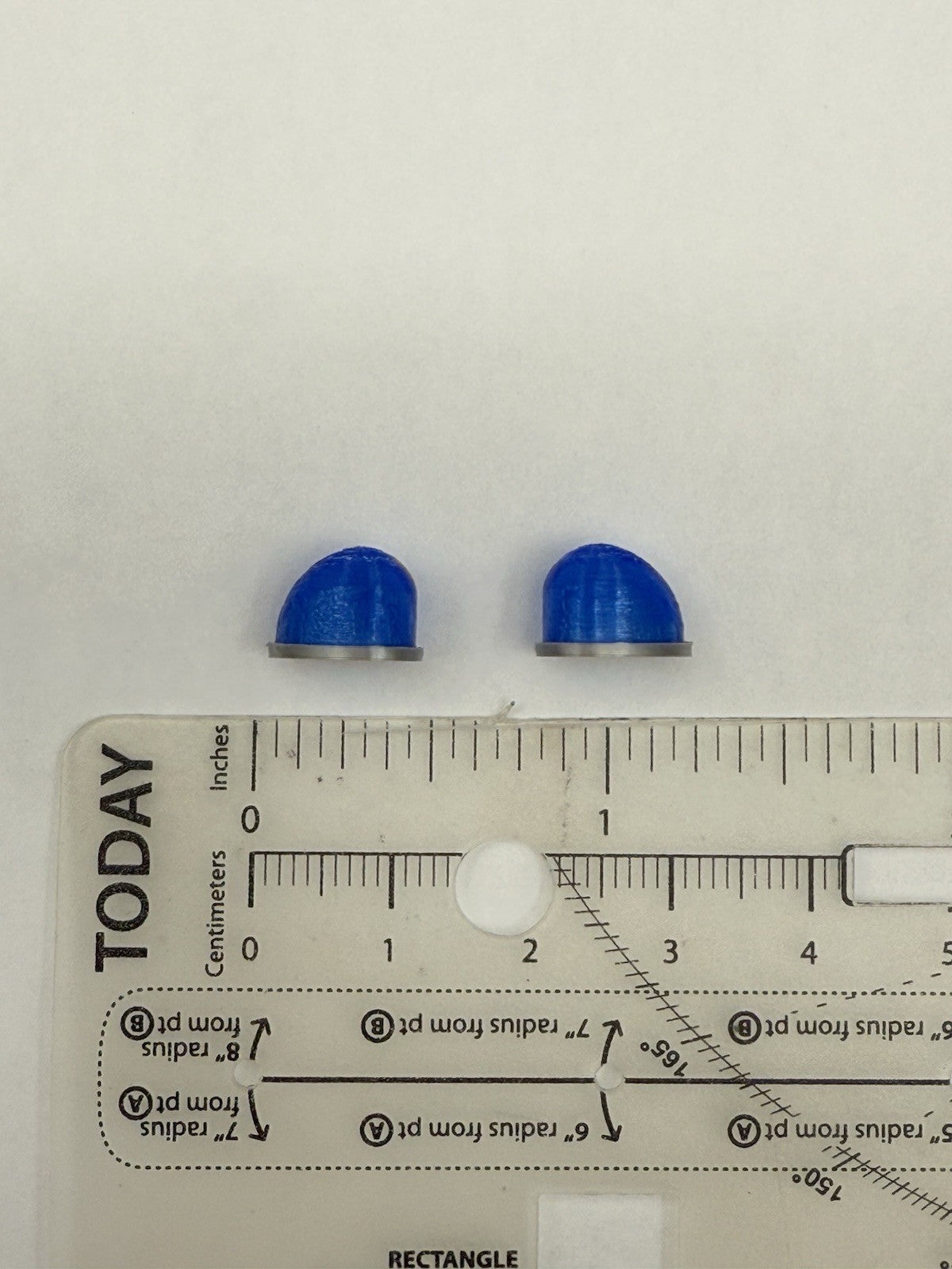 2 Pack 1/18 LED Ready Blue Fire Ball Teardrop Beacon Kojak Police 1827B1