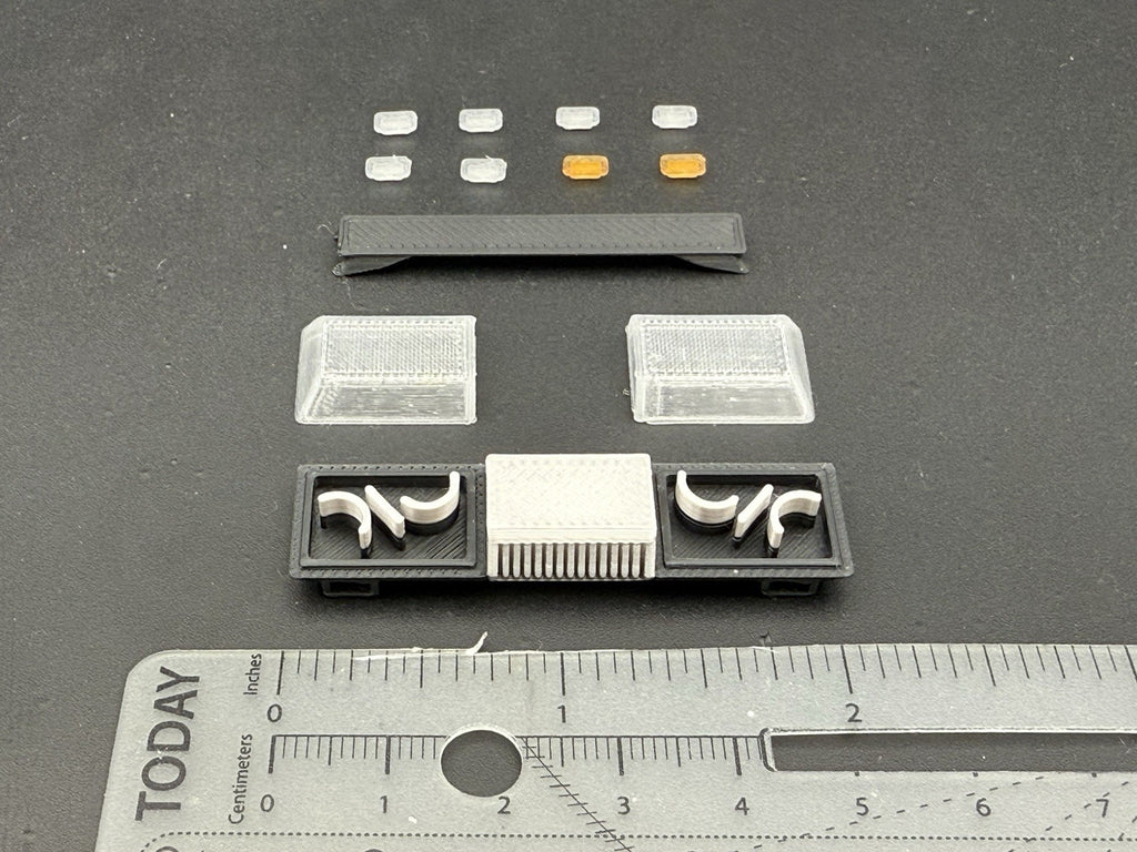 1/24 25 Scale Clear Chrome Streethawk Lightbar Police 24641