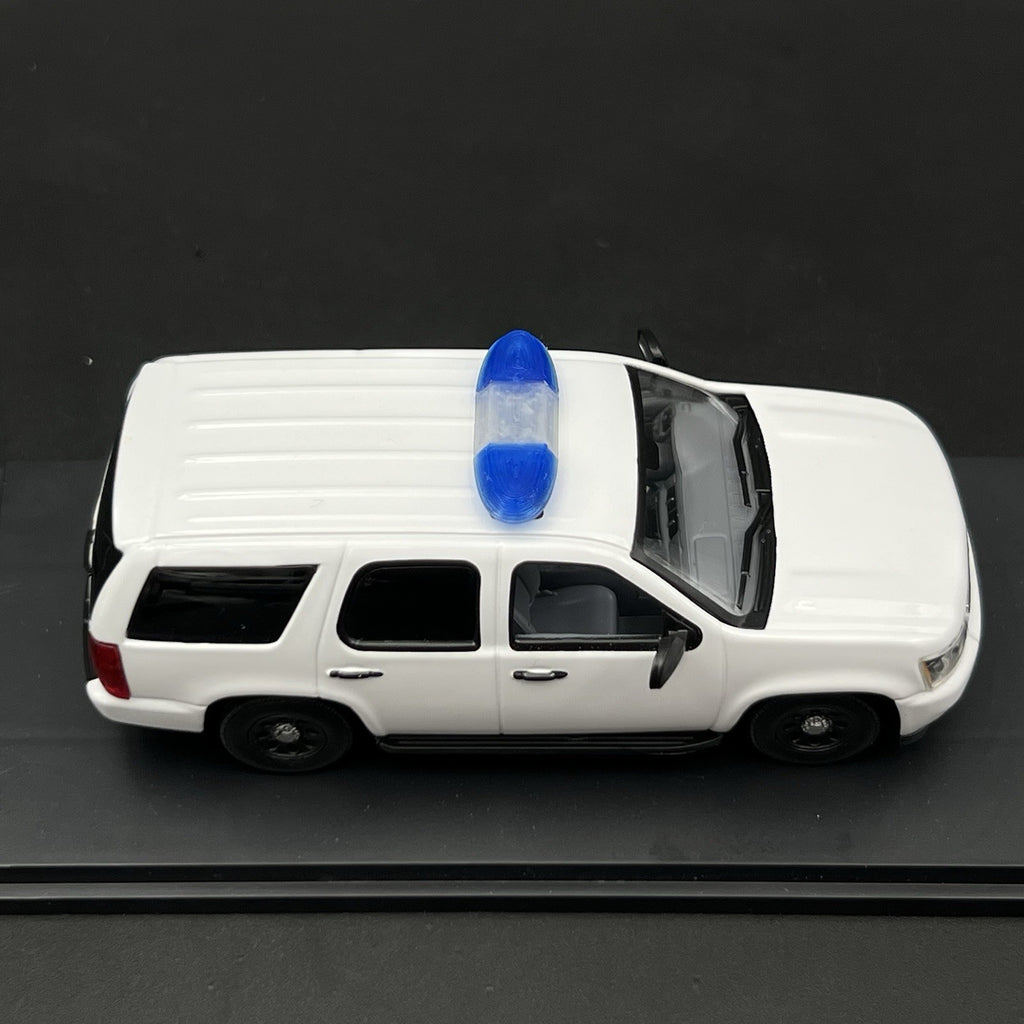2 Pack 1/43 Blue SUV + Sedan Vista Lightbar Police Sheriff Fire European11