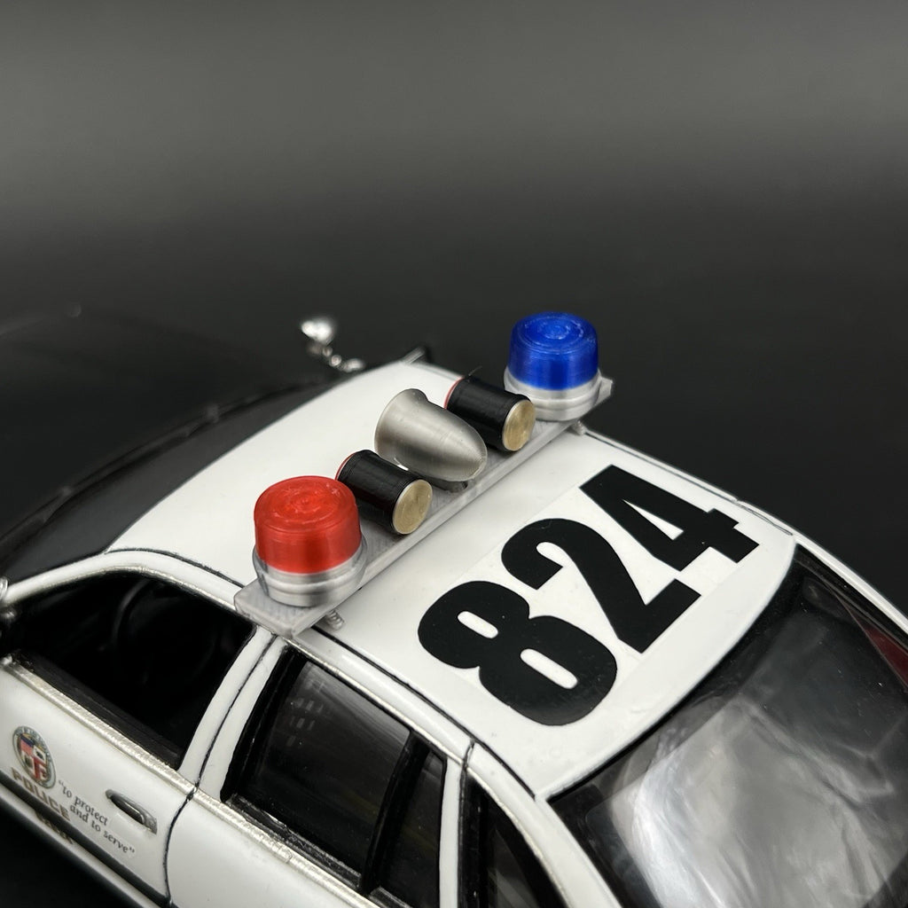 1/24 1/25 Blue Red Mars Skybolt Beacon Lightbar Siren Speaker Police Sheriff21