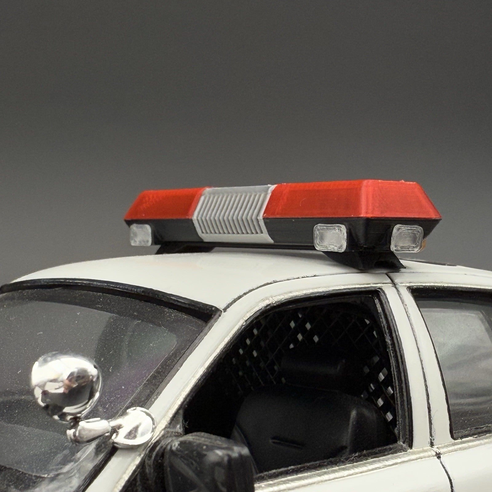 1/24 25 Scale Red Chrome Streethawk Lightbar New York Police Sheriff Fire3