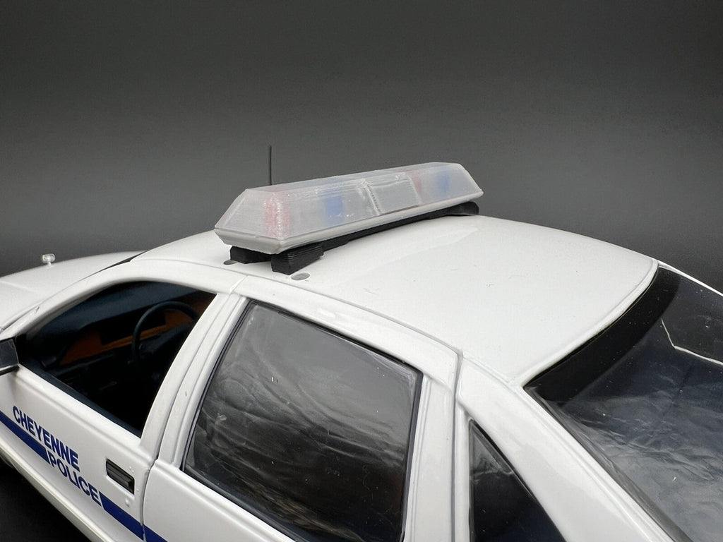 1/18 Scale Clear Code 3 LP6000 Lightbar W/ Blue Red  Internal Lens6