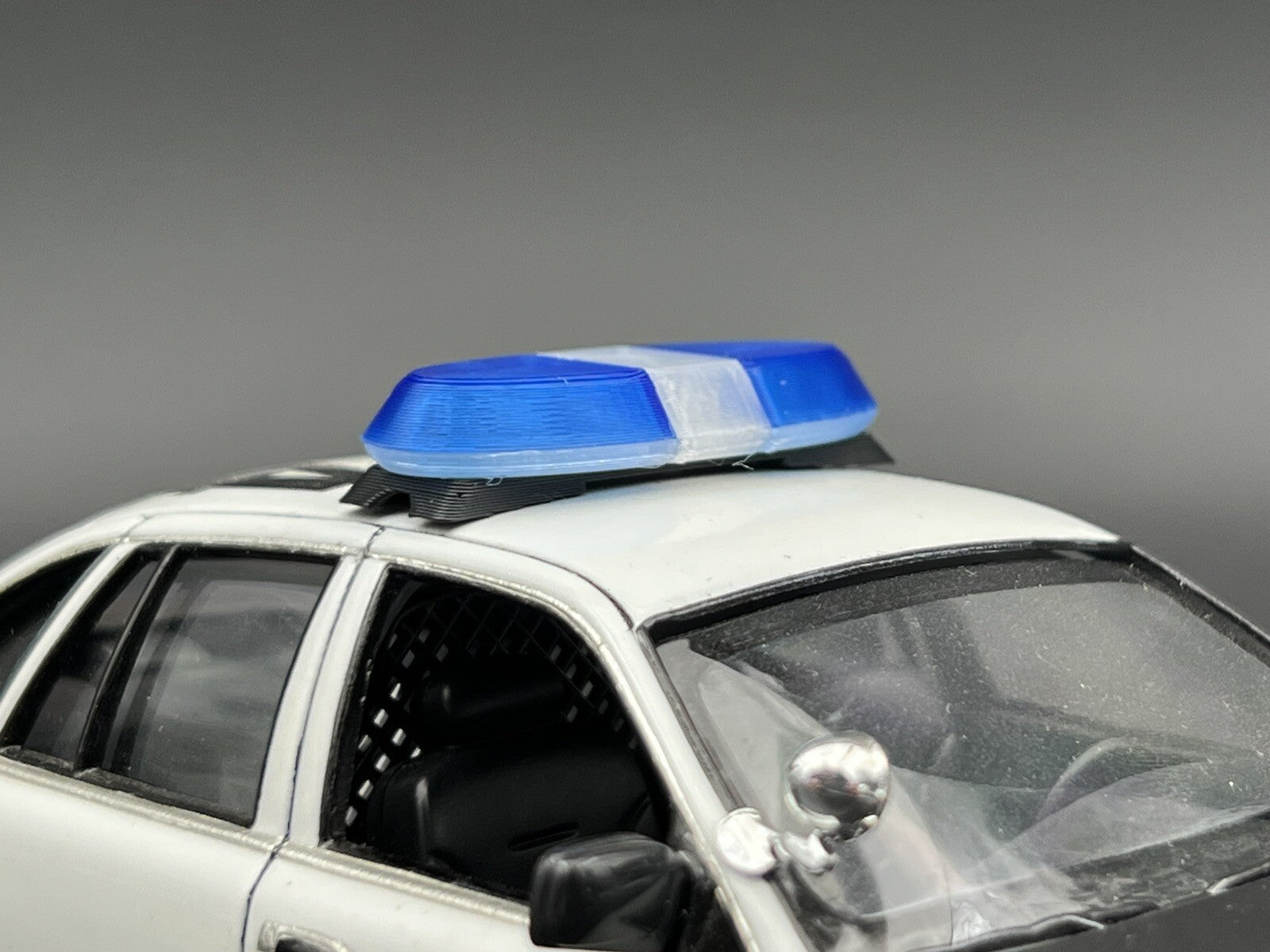 1/24 25 Blue Clear Federal Signal Vista Lightbar Kentucky State Police Sheriff3