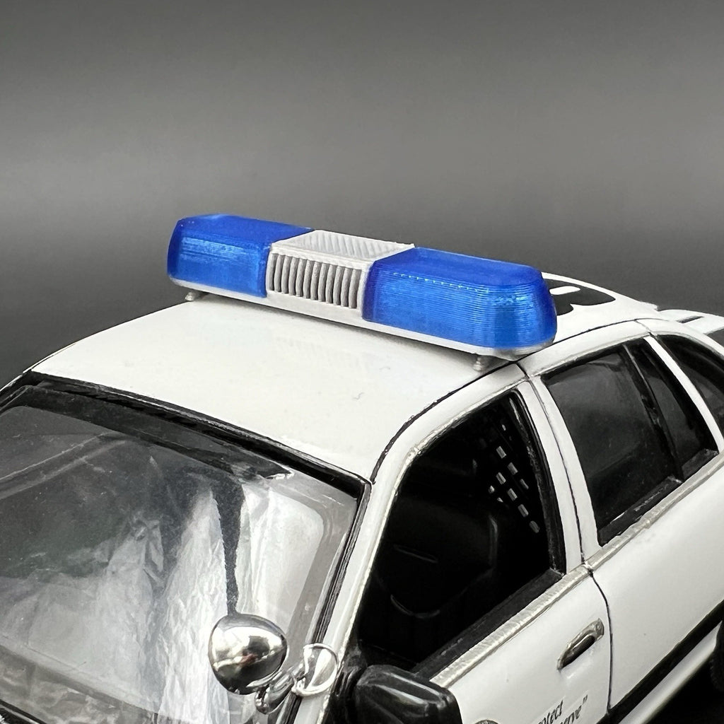 1/24 1/25 Blue Whelen 80H 90H 8000 Lightbar Police Sheriff Fire Highway Patrol11