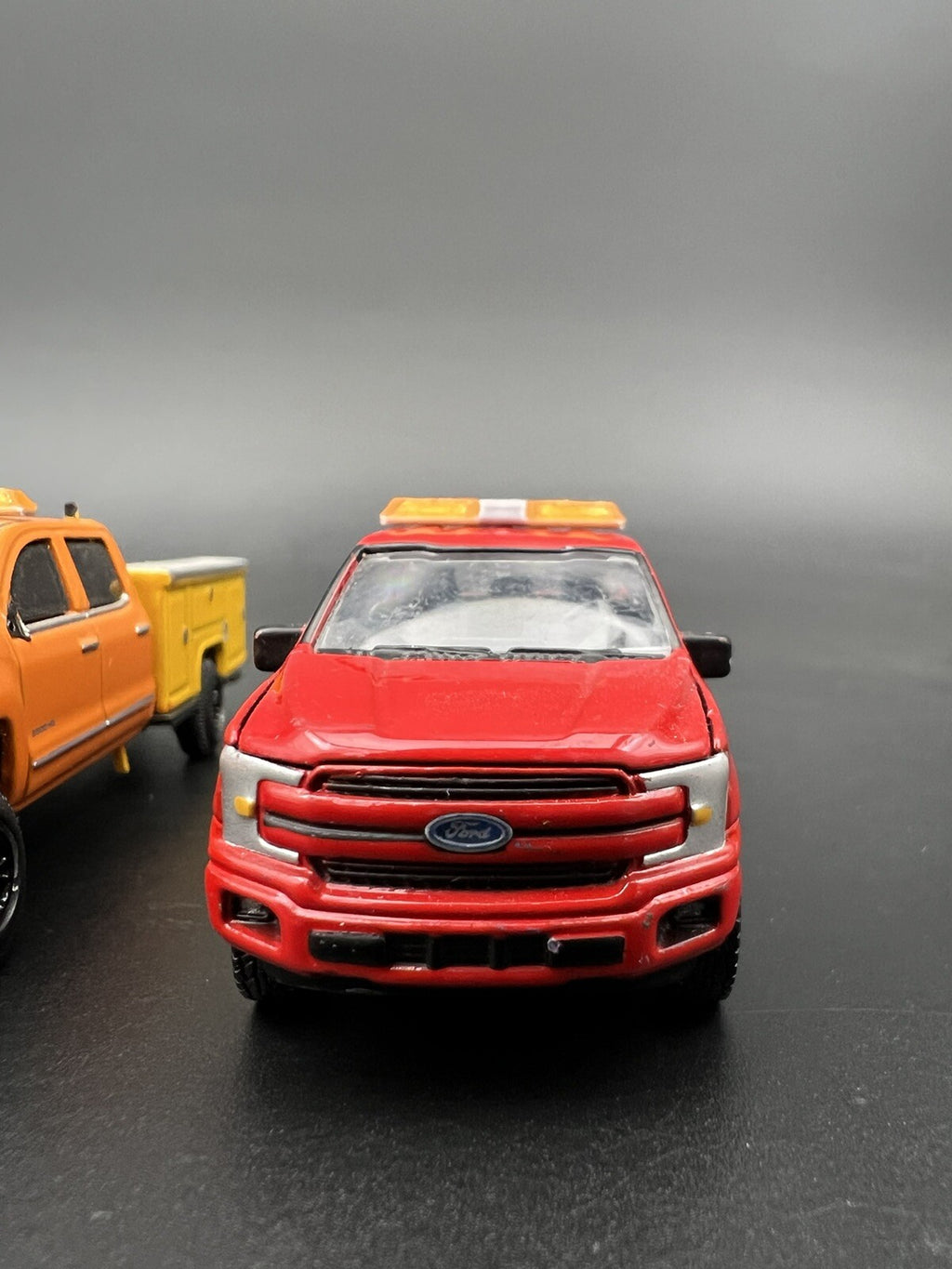 2 Pack 1/64 Code 3 LP6000 Amber Lightbar Greenlight Construction Tow Work Truck3