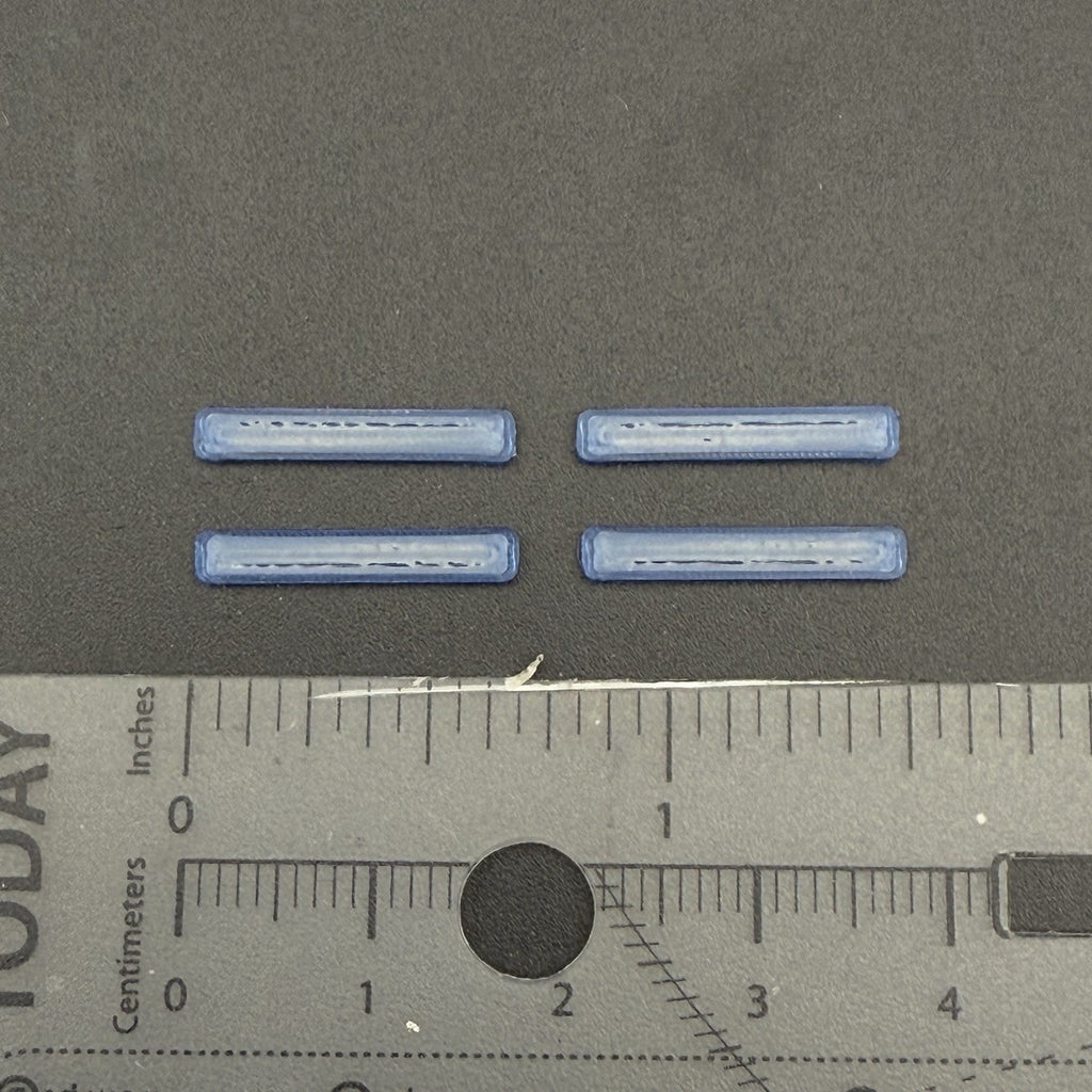 4 Pack 1/87 HO Scale Whelen Edge Long Blue Lightbar Fire Truck Ladder 87101