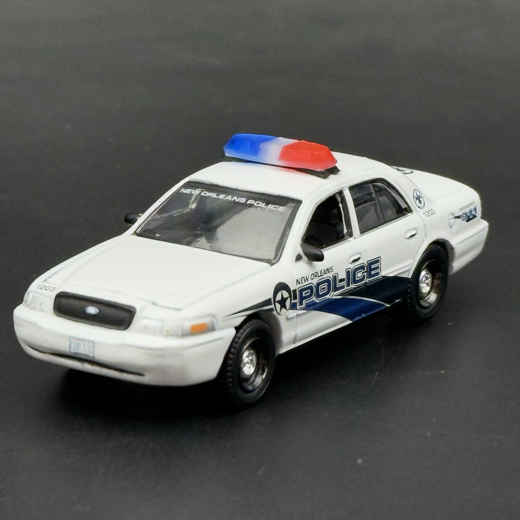 2-Pack 1/64 Scale Model Red Blue Federal Vista Lightbar Police Car 6412BCR9