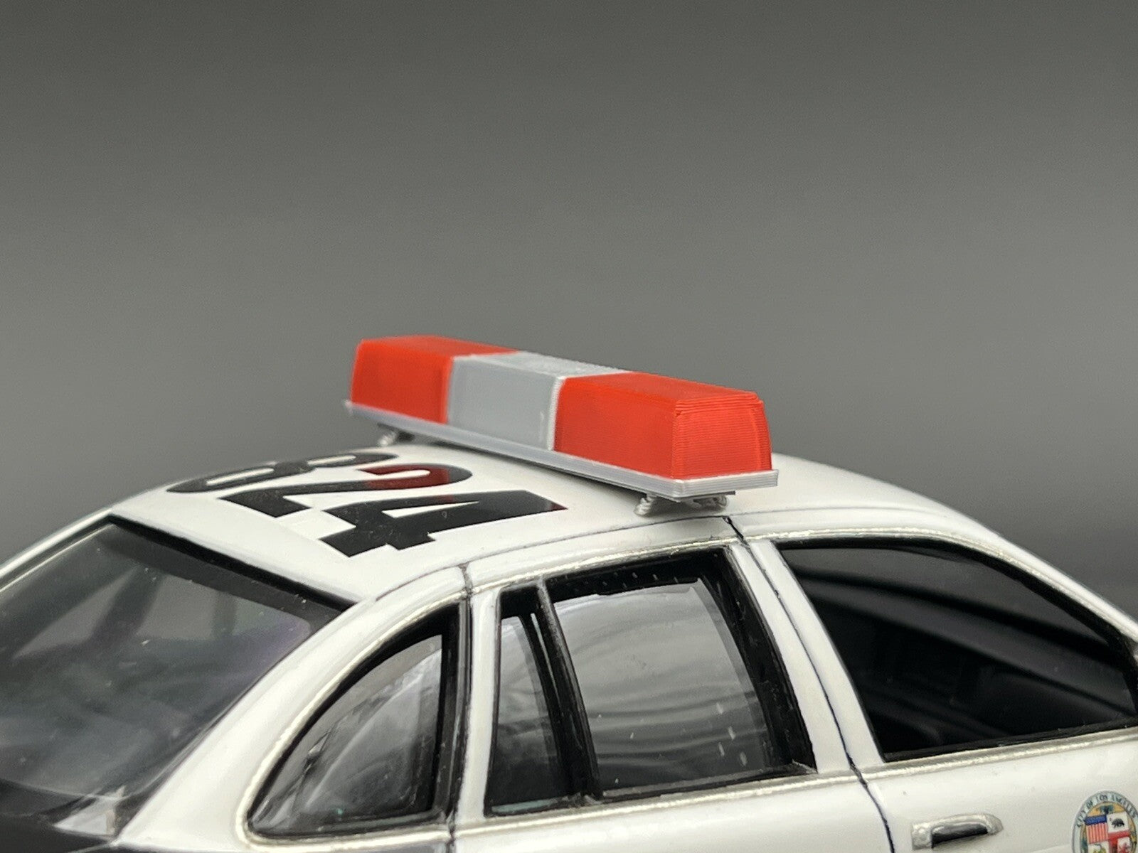 1/24 25 Scale Model Red Federal Signal Twinsonic Lightbar Police Fire 2421R6