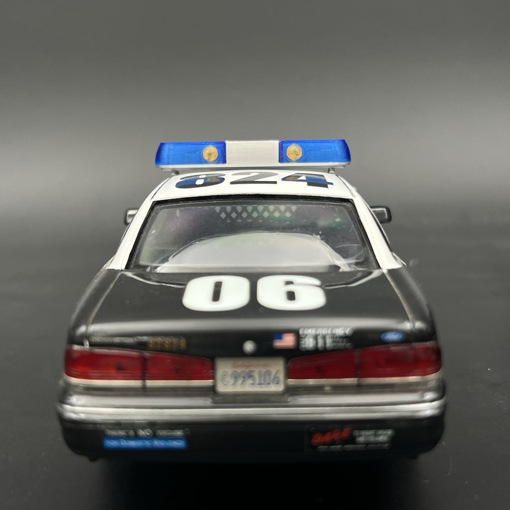1/24 1/25 Blue Whelen 80H 90H 8000 Lightbar Police Sheriff Fire Highway Patrol16