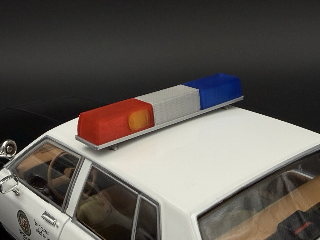1/18 Blue Red California Twinsonic Lightbar Police Sheriff Highway Patrol 1821CA12