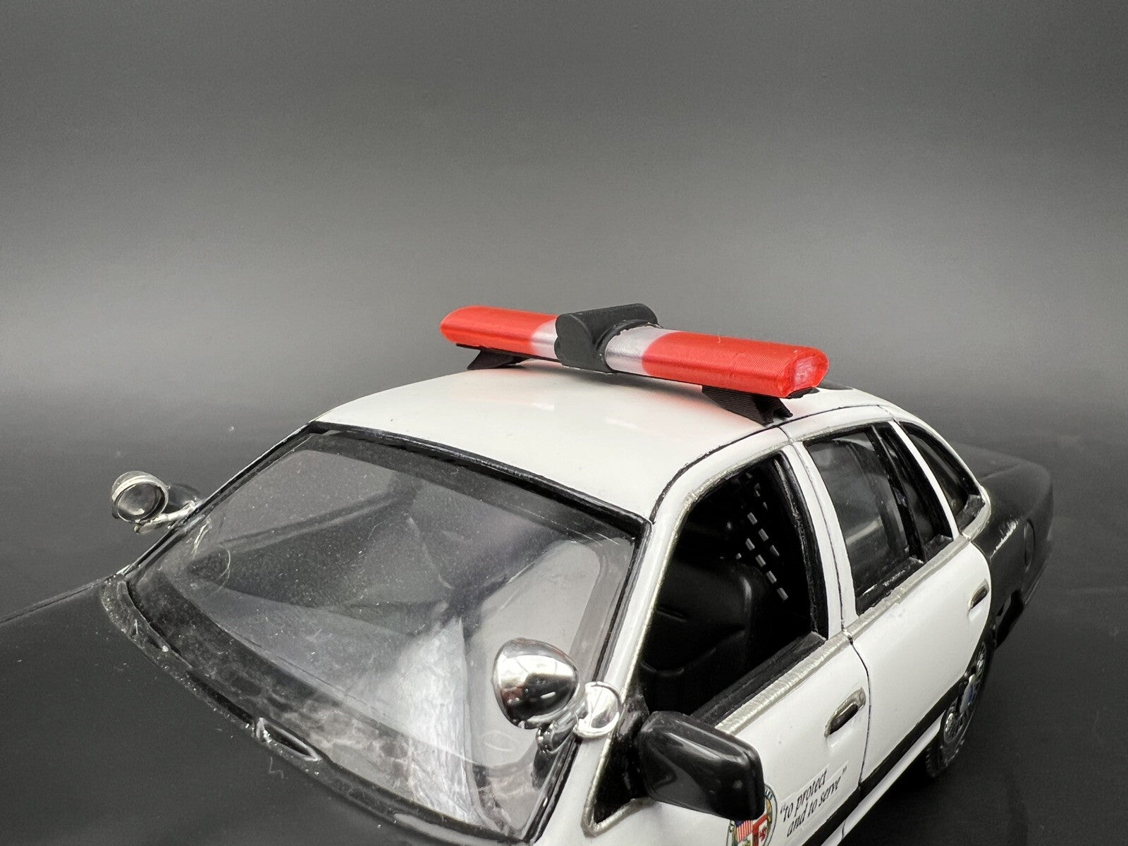 1/24 25 LED Ready Jetsonic Lightbar Red Clear Sheriff Highway Patrol Police Fire9