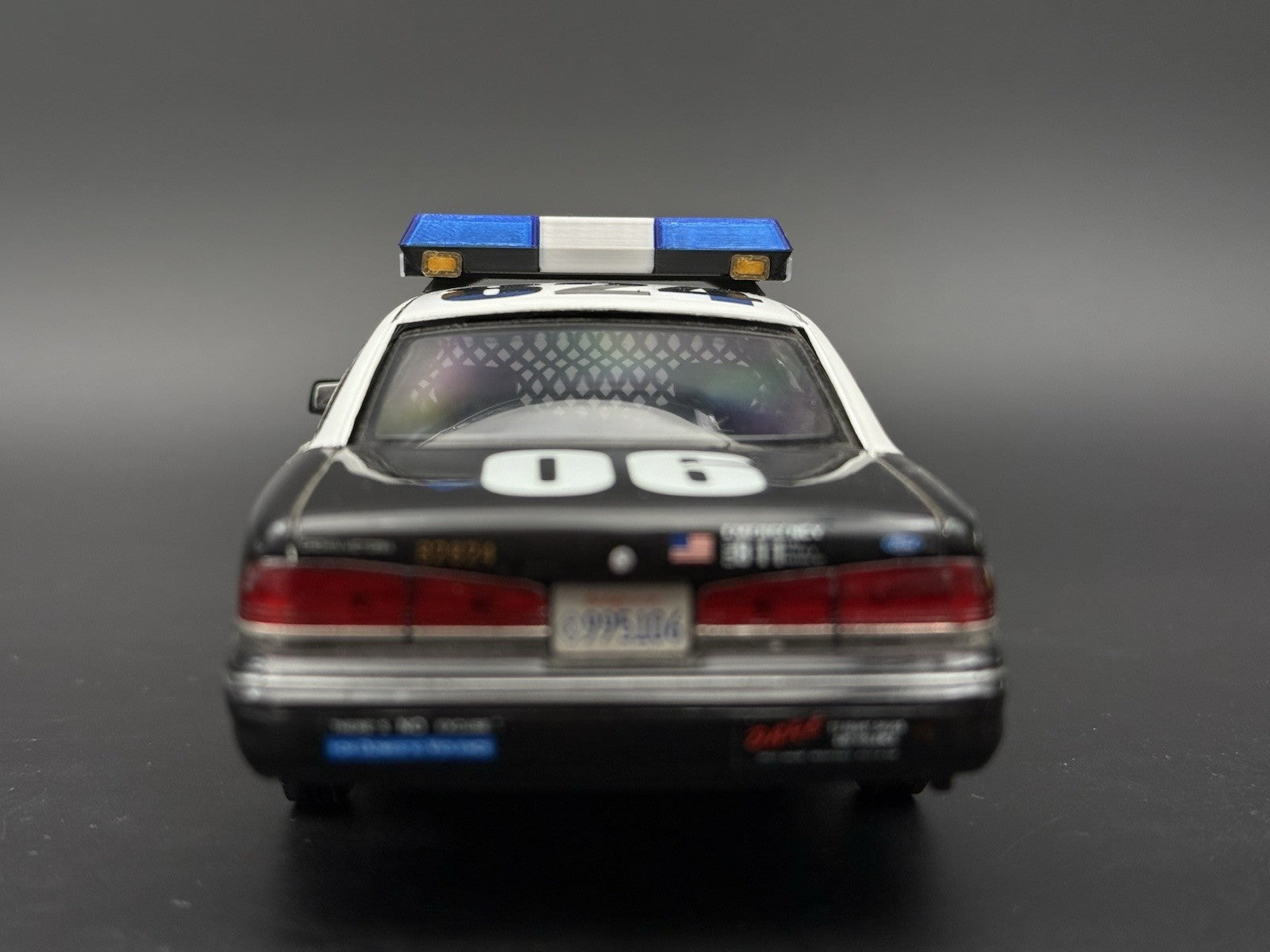 1/24 25 Scale Blue Chrome Streethawk Lightbar Police 246417