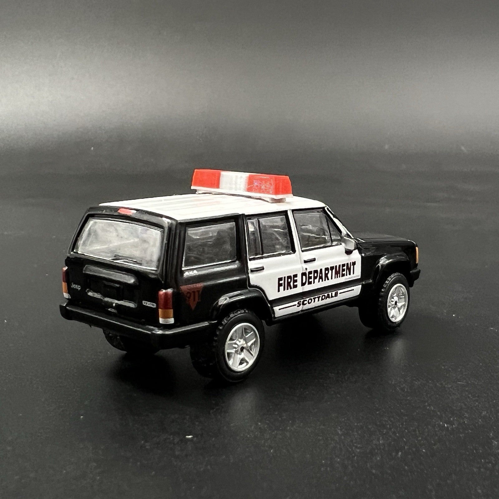2 Pack 1/64 Red Federal Signal Twinsonic Lightbar Greenlight Police Sheriff Fire5